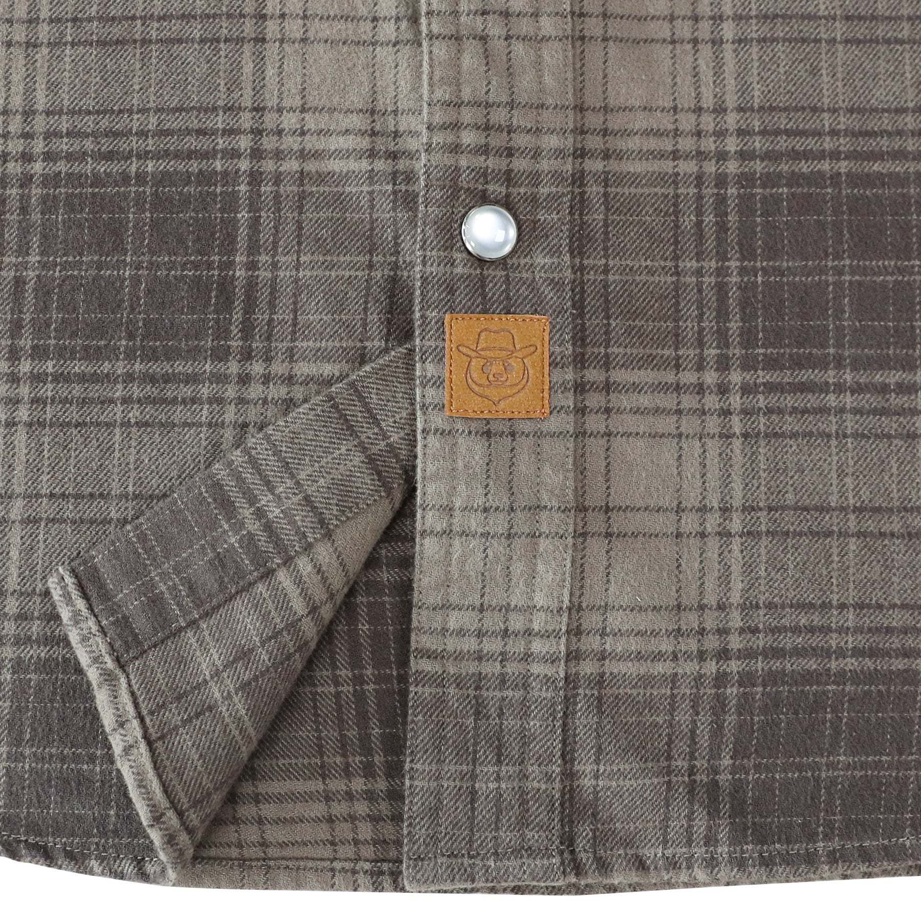 Dubinik? 6oz Men's Long Sleeve Pearl Snap Midweight Flannel Casual Western Cowboy Plaid Shirts 100% Cotton#36013