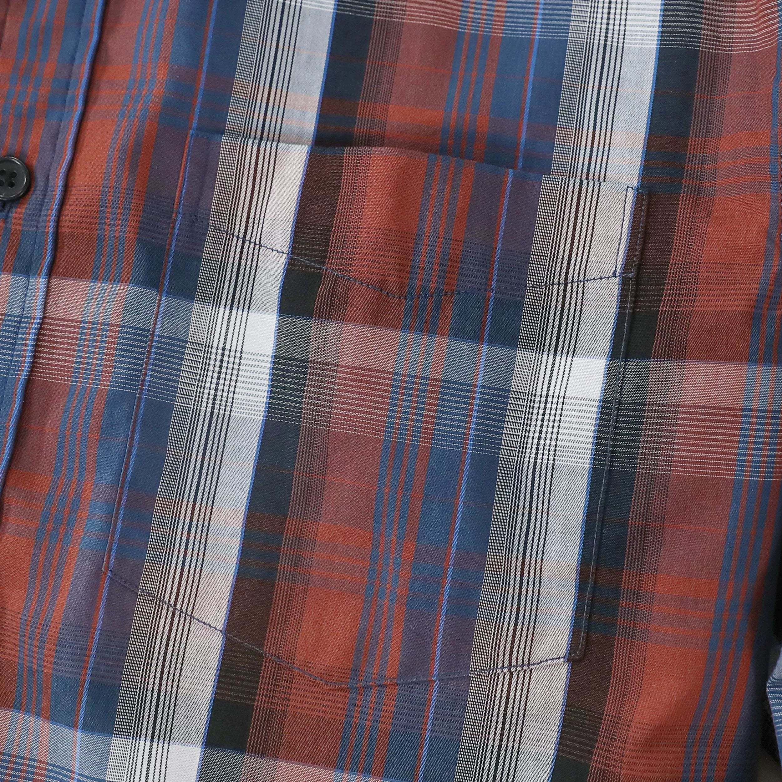Dubinik? 3.2oz Mens Long Sleeve Casual Button Down Vintage Plaid Shirts#52003