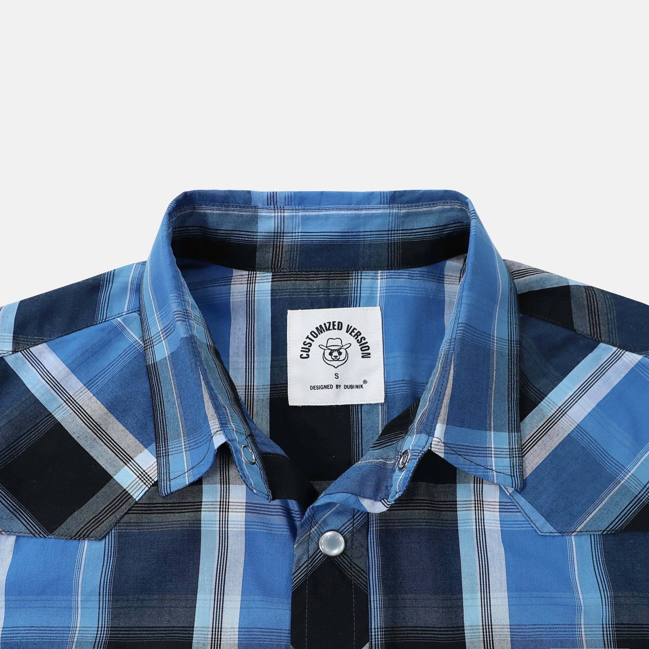 Dubinik? Western Shirts for Men Short Sleeve Plaid Pearl Snap Shirts for Men Button Up Shirt Cowboy Casual Work Shirt#41019