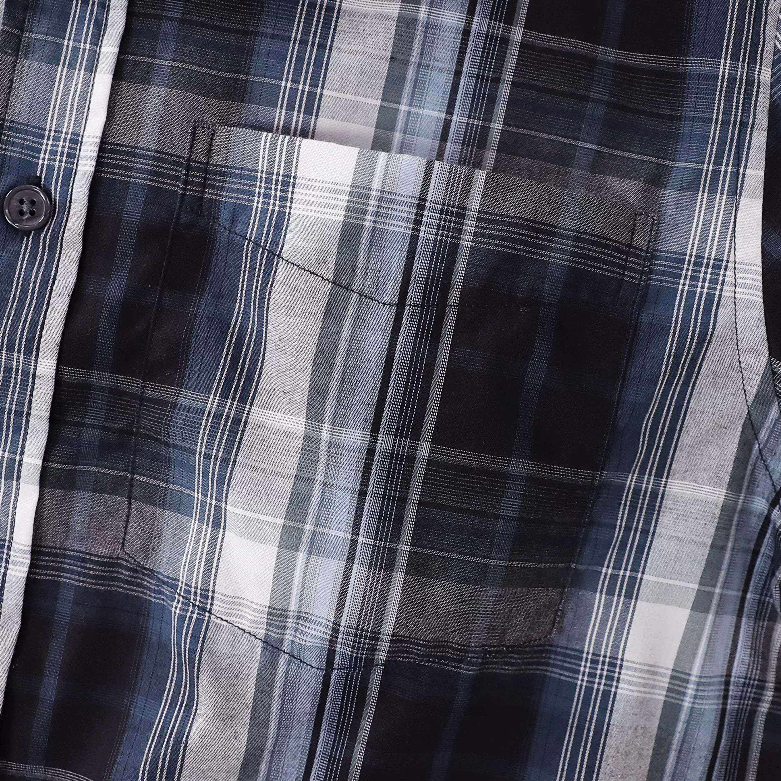 Dubinik? 3.2oz Mens Long Sleeve Casual Button Down Vintage Plaid Shirts#52024