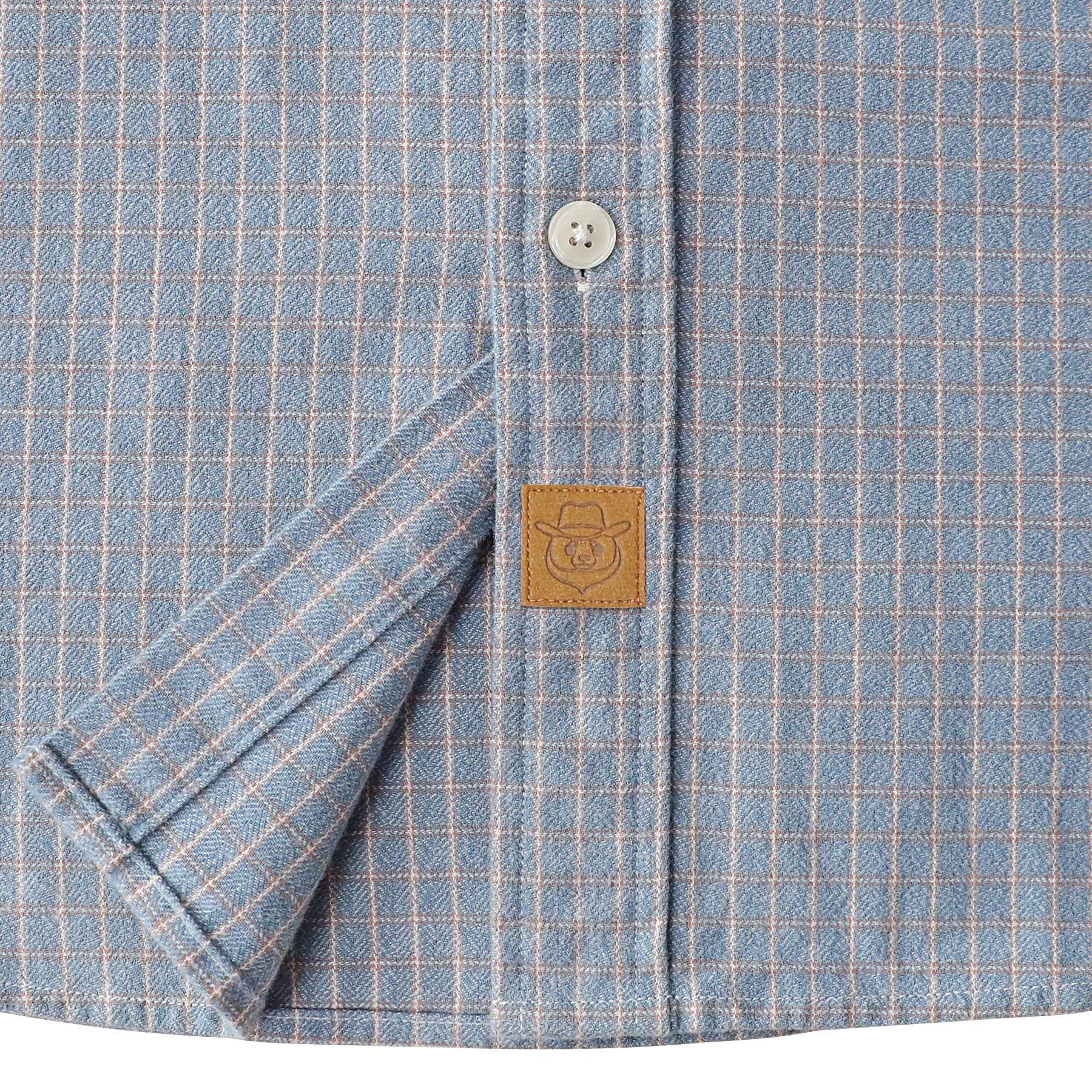 Dubinik? 6oz Flannel Shirt for Men 100% Cotton Mens Flannel Shirts Long Sleeve Plaid Soft Casual Button Down Shirt Men#66042