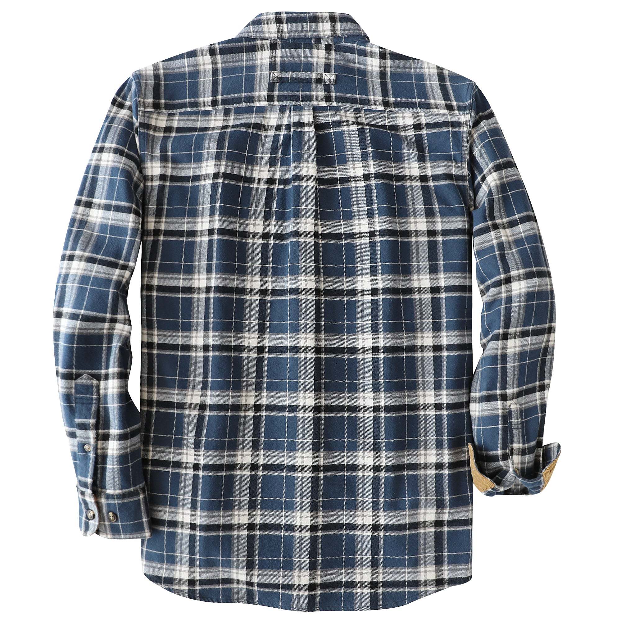 Dubinik? 6oz Mens Flannel Shirt Long Sleeve Button Down Plaid All Cotton Soft Brushed Flannel Shirt For Men Utility Casual Shirt #0030021
