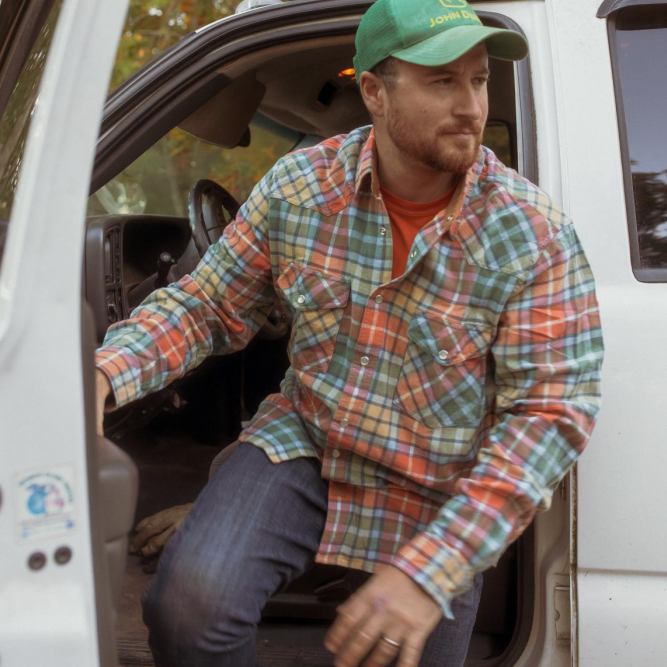 Dubinik? 6oz Men's Long Sleeve Pearl Snap Midweight Flannel Casual Western Cowboy Plaid Shirts 100% Cotton#36010 Tall size in stock now!