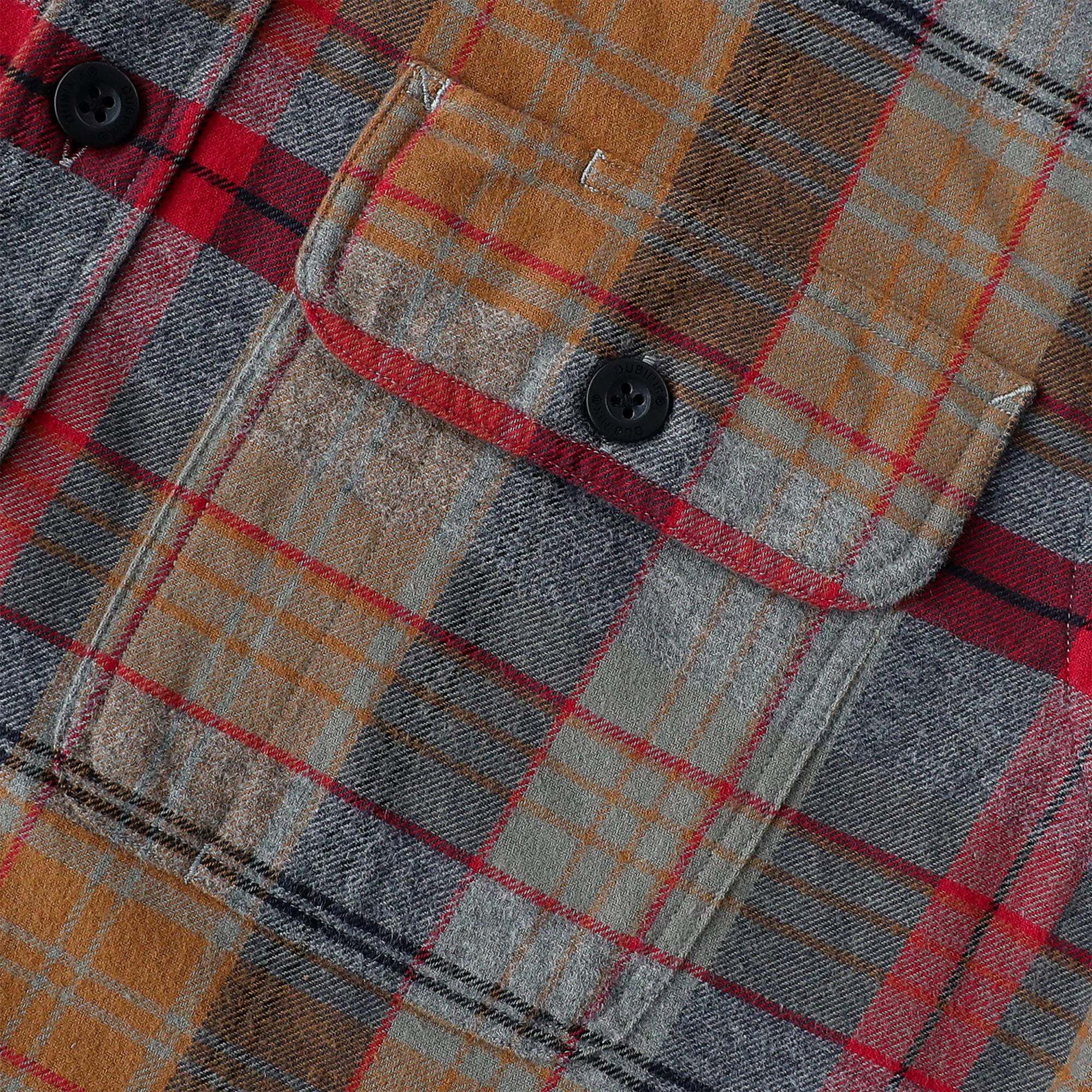 Dubinik? 6oz Mens Long Sleeve Midweight Flannel Shirt Warm Casual Soft Cotton Button Down Plaid Shirt #3413