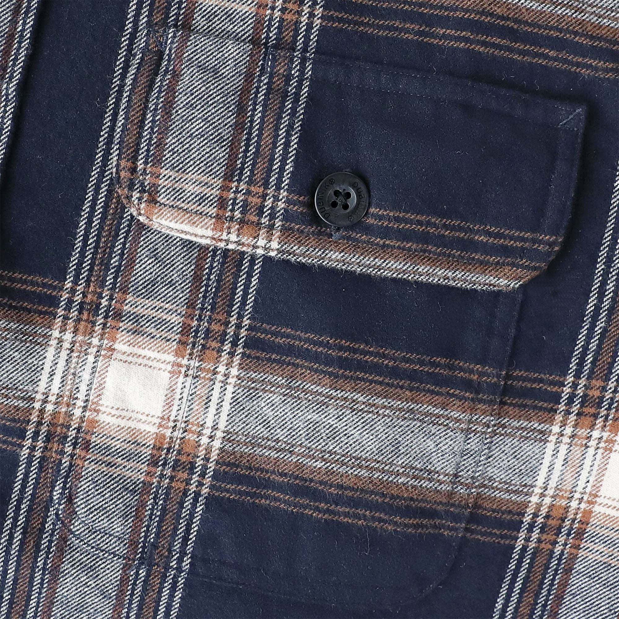 Dubinik? 6oz Mens Long Sleeve Midweight Flannel Shirt Warm Casual Soft Cotton Button Down Plaid Shirt #3422