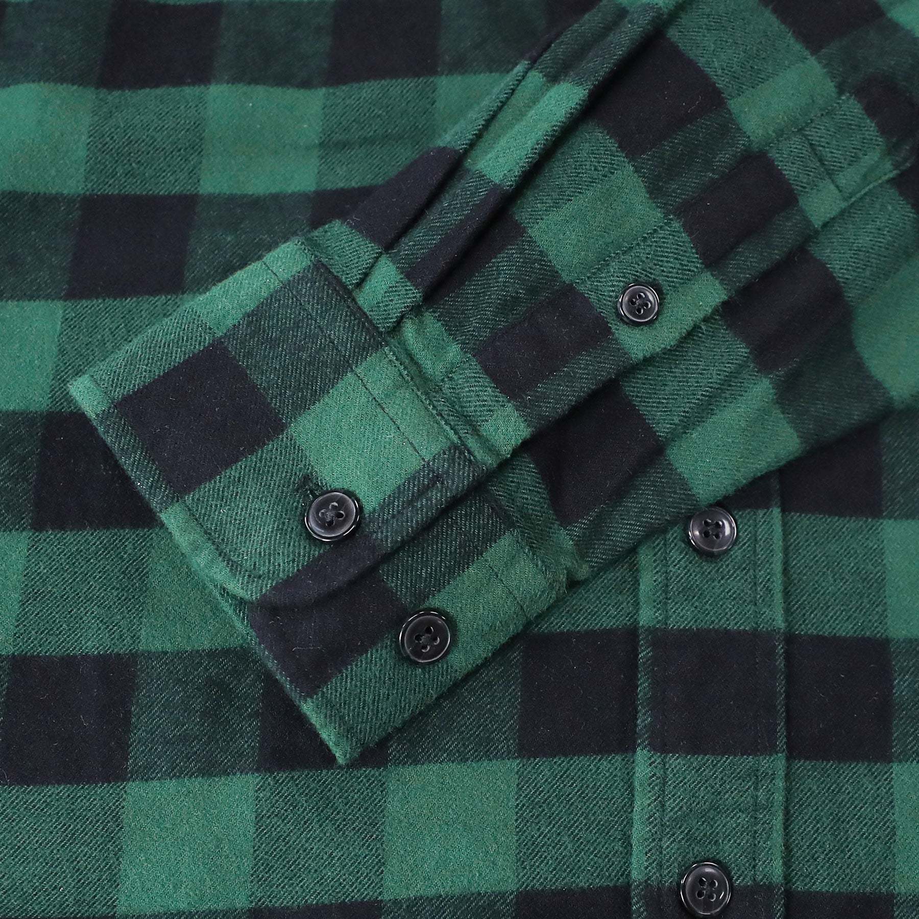 Dubinik? 6oz Green Flannel Shirt for Men 100% Cotton Mens Flannel Shirts Long Sleeve Plaid Soft Casual Button Down Shirt Men#66022