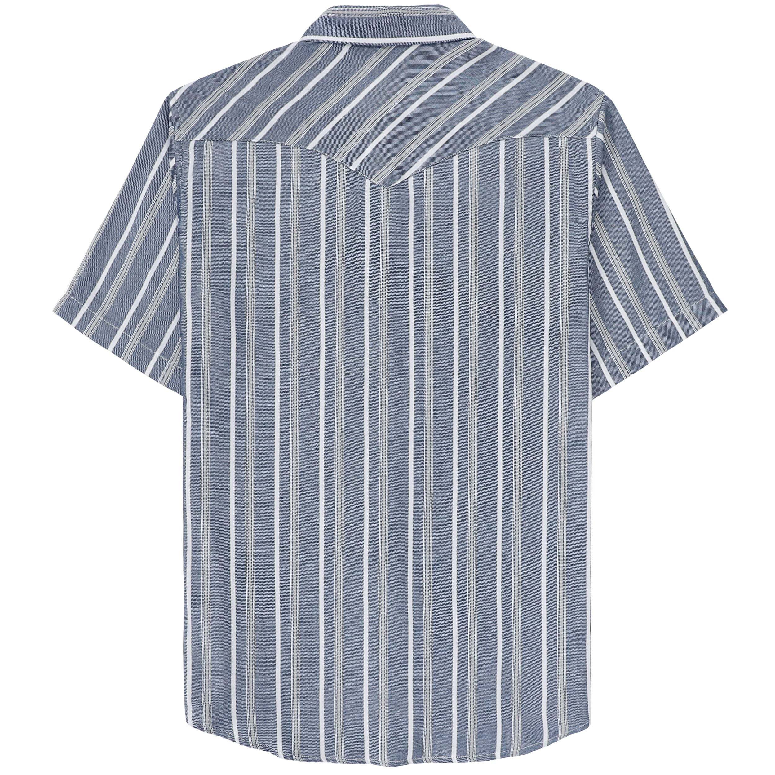 Dubinik?Bamboo Fiber Mens Shirts Short Sleeve Plaid Shirt Men Western Cowboy Pearl Snap Vintage Casual Plaid Shirt #29504