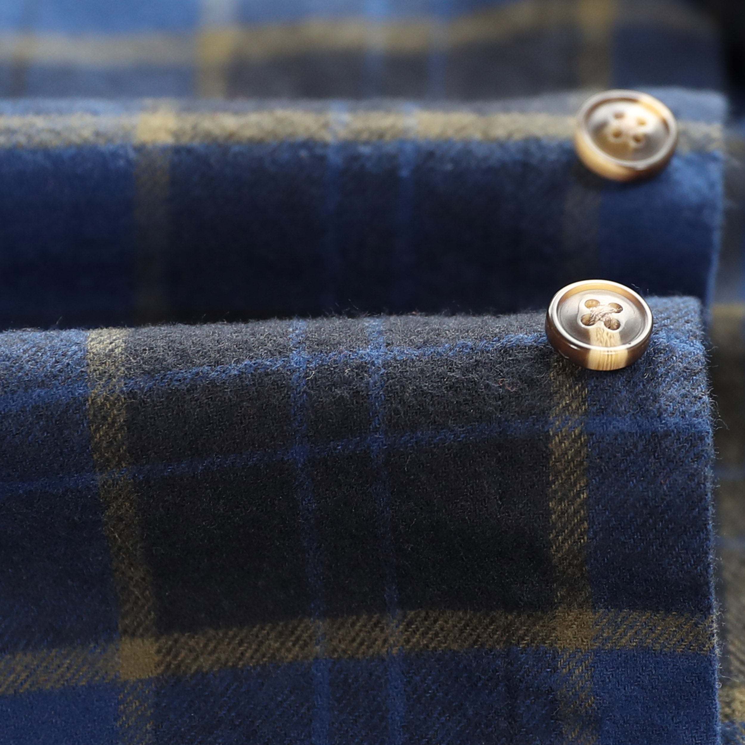Dubinik? 6oz Mens Flannel Shirt Long Sleeve Button Down Plaid All Cotton Soft Brushed Flannel Shirt For Men Utility Casual Shirt #0030016