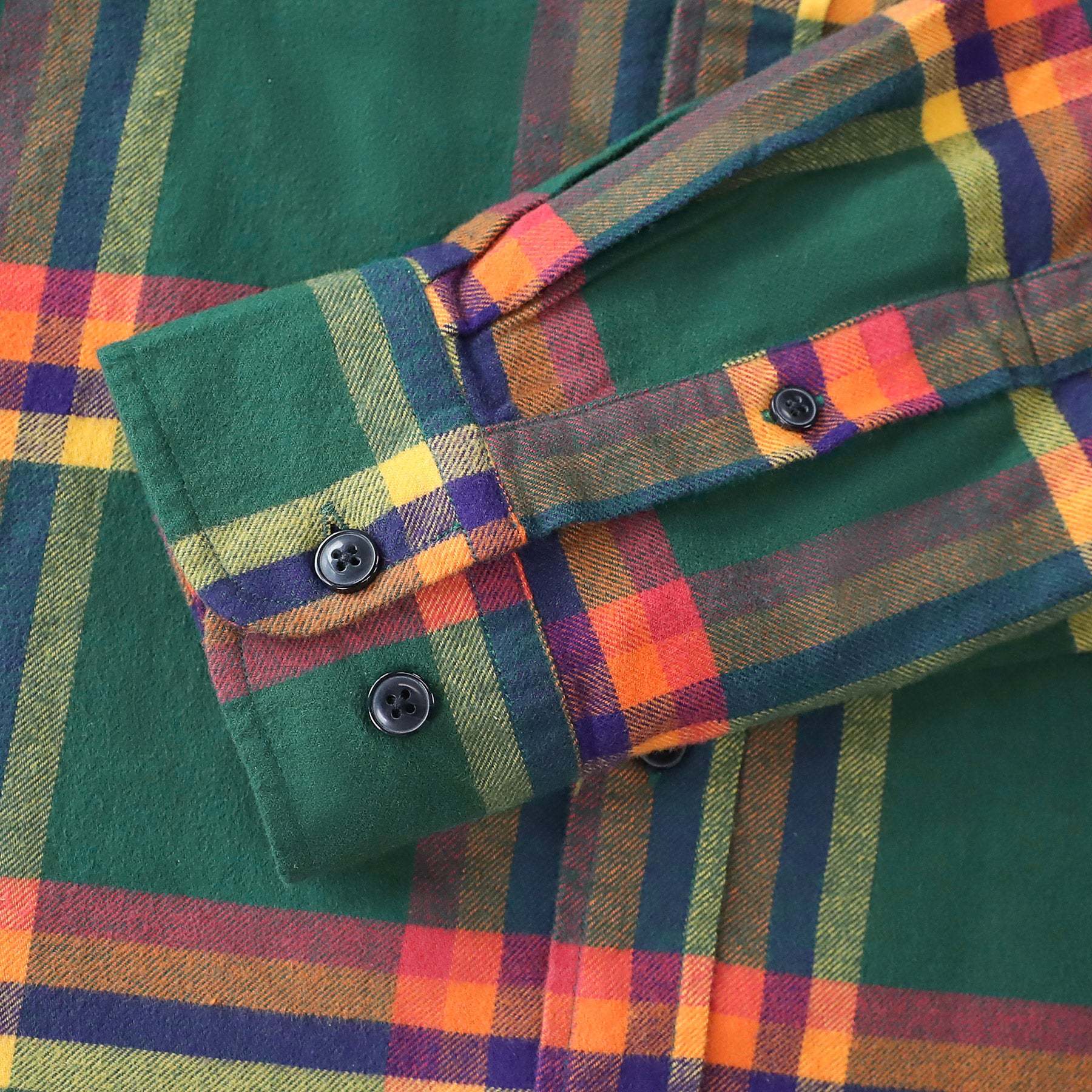 Dubinik? 6oz Green Flannel Shirt for Men 100% Cotton Mens Flannel Shirts Long Sleeve Plaid Soft Casual Button Down Shirt Men#66017