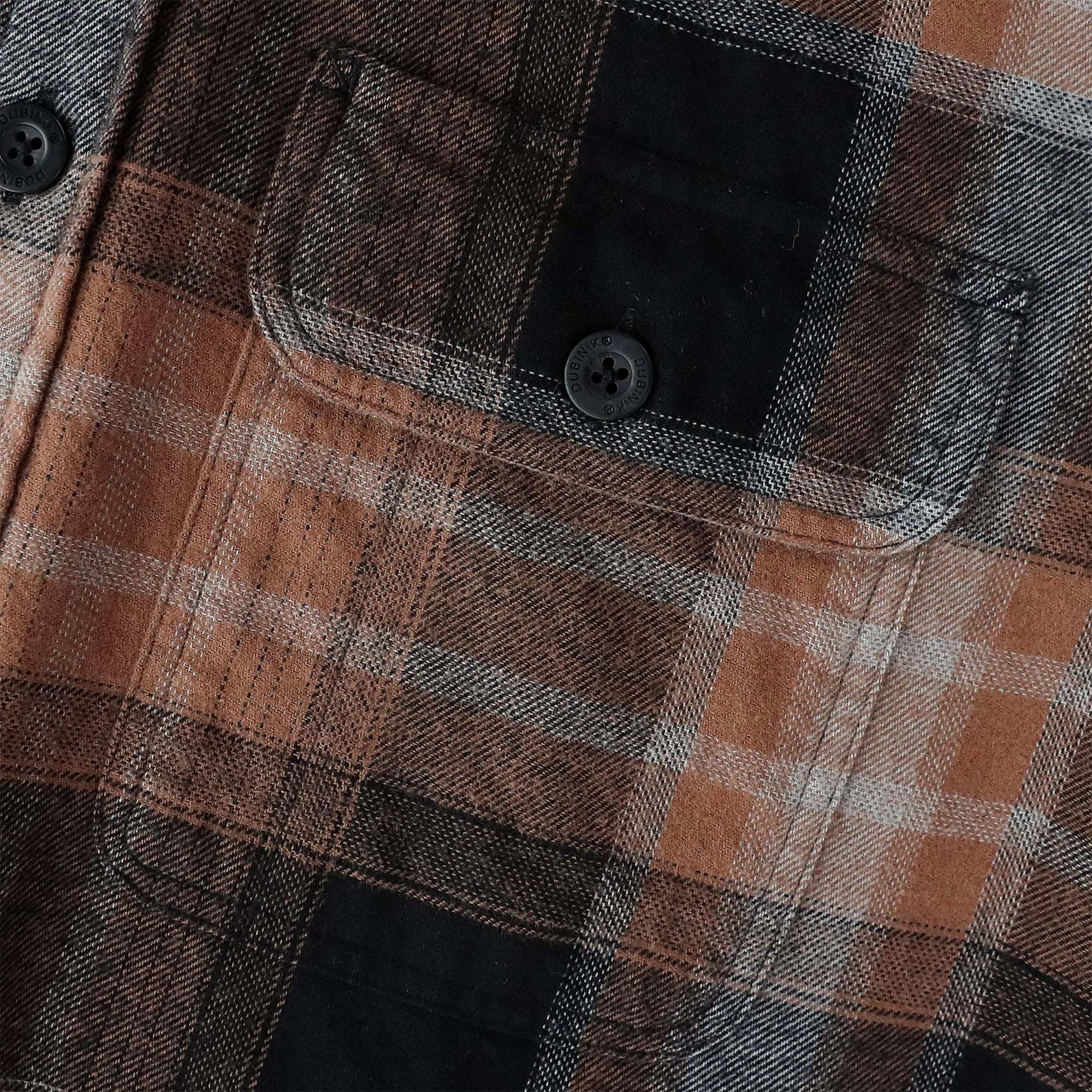Dubinik? 6oz Mens Long Sleeve Midweight Flannel Shirt Warm Casual Soft Cotton Button Down Plaid Shirt #3417