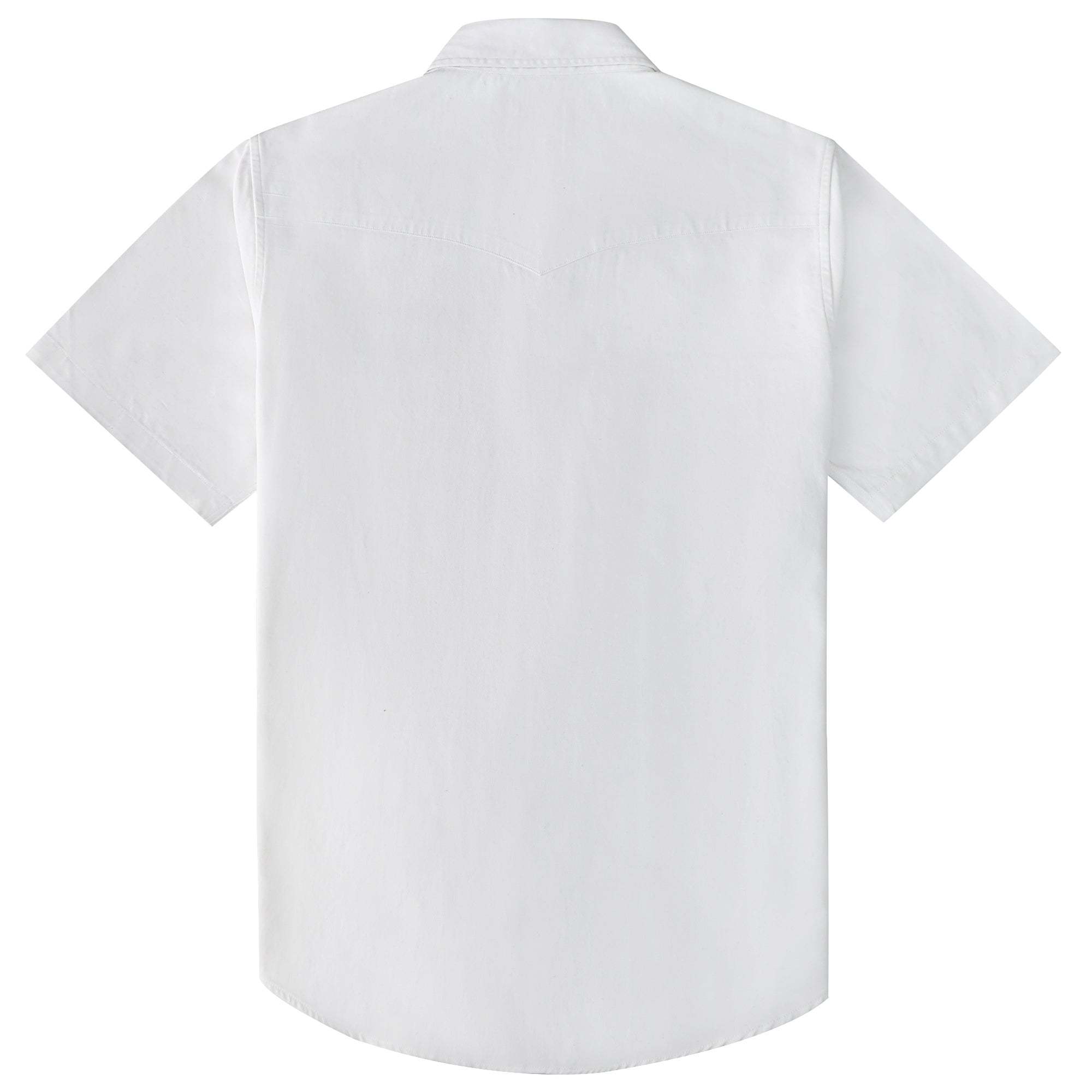 Dubinik? Mens Short Sleeve Work Shirt Snap Button Heavy Cotton#10503