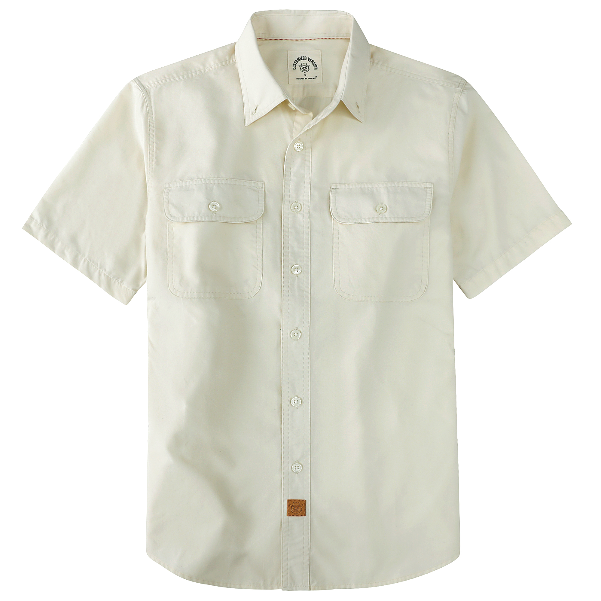 Dubinik? Mens Short Sleeve Button Down Shirts Plaid Casual Regular #49032