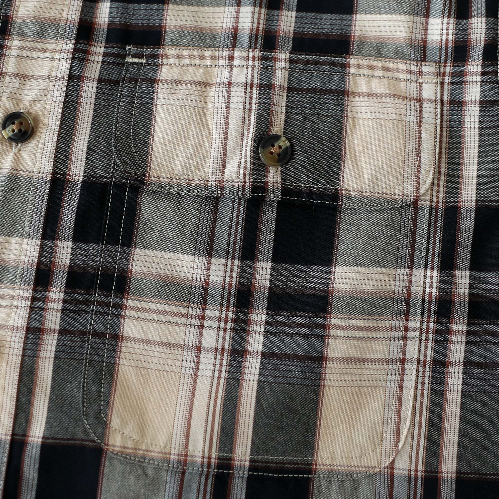 Dubinik? Mens Short Sleeve Button Down Shirts Plaid Casual Regular #49004