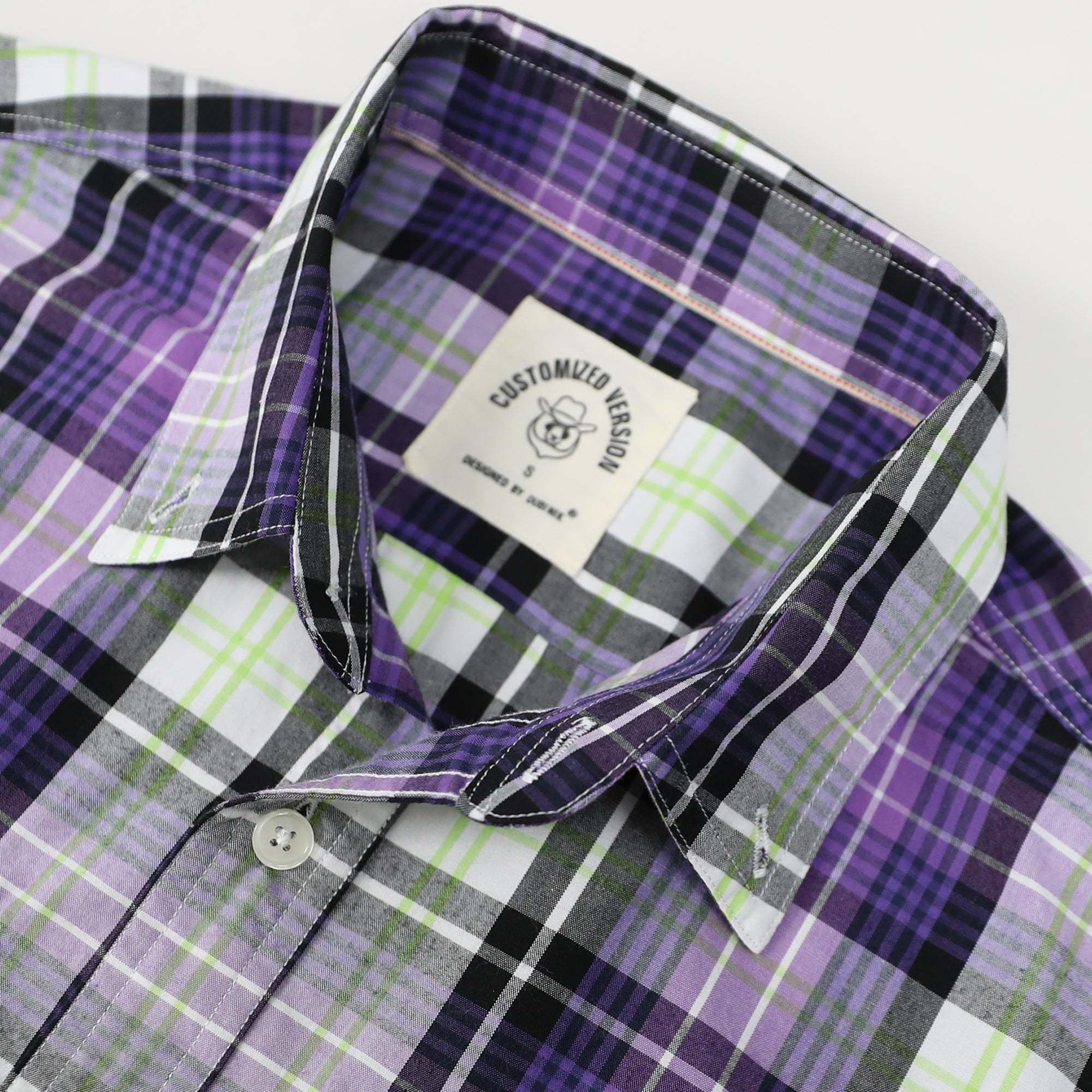 Dubinik? Mens Short Sleeve Button Down Shirts Plaid Casual Regular #49002