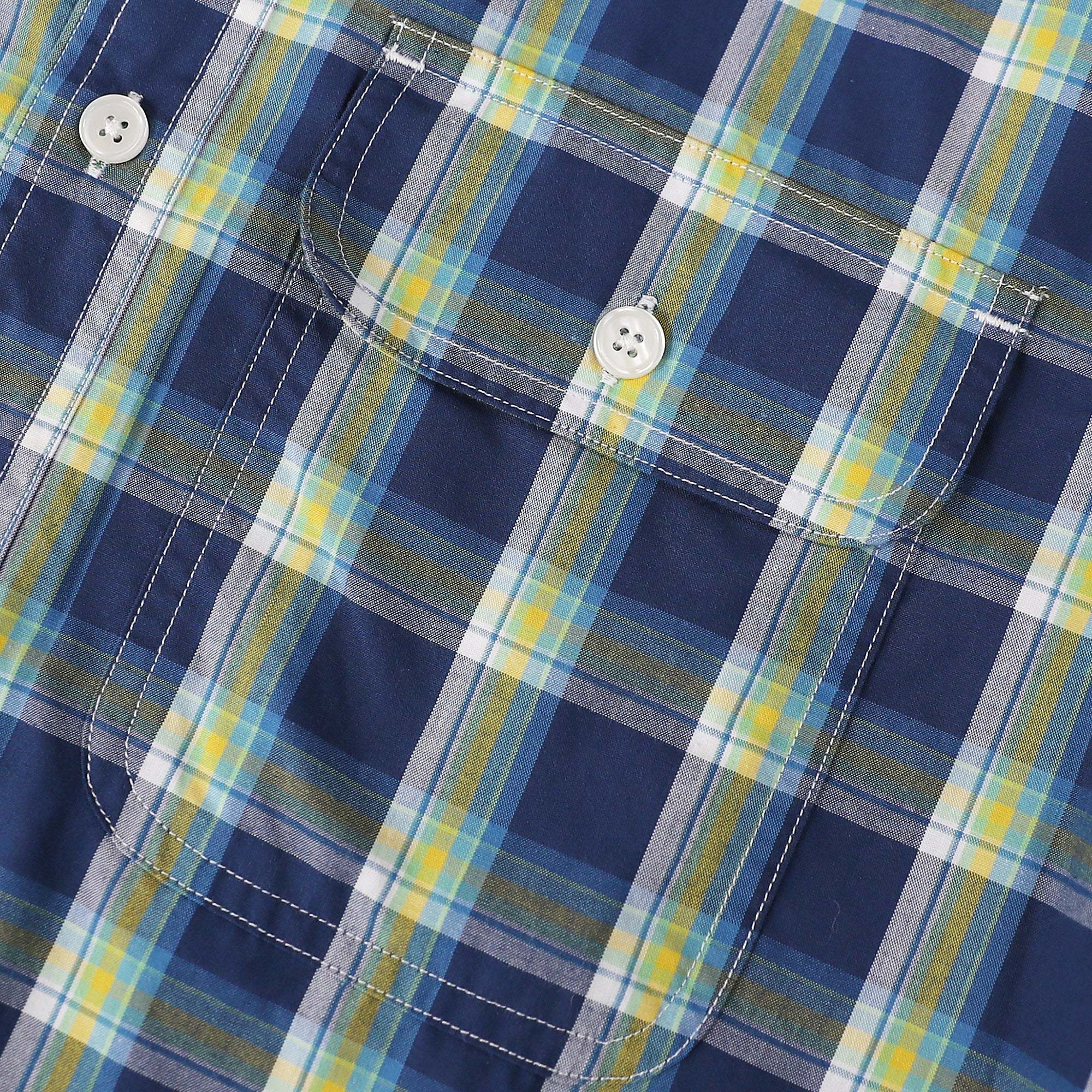 Dubinik? Mens Short Sleeve Button Down Shirts Plaid Casual Regular #49017