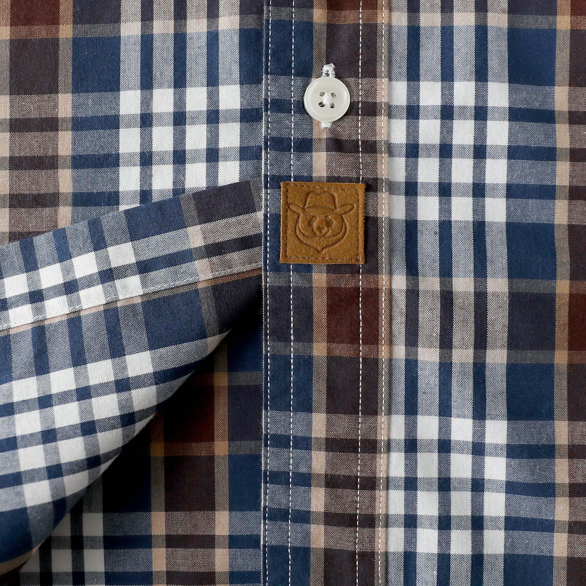 Dubinik? Mens Short Sleeve Button Down Shirts Plaid Casual Regular #49027
