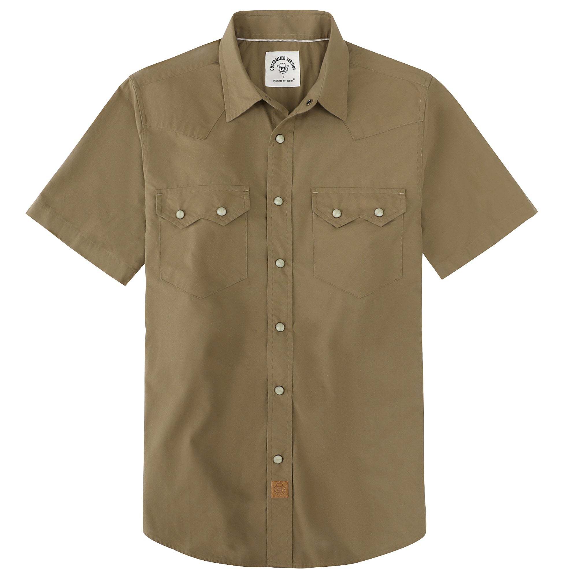 Dubinik? Men's Pearl Snap Sawtooth Pocket Western Plaid Shirt Short Sleeve#47030