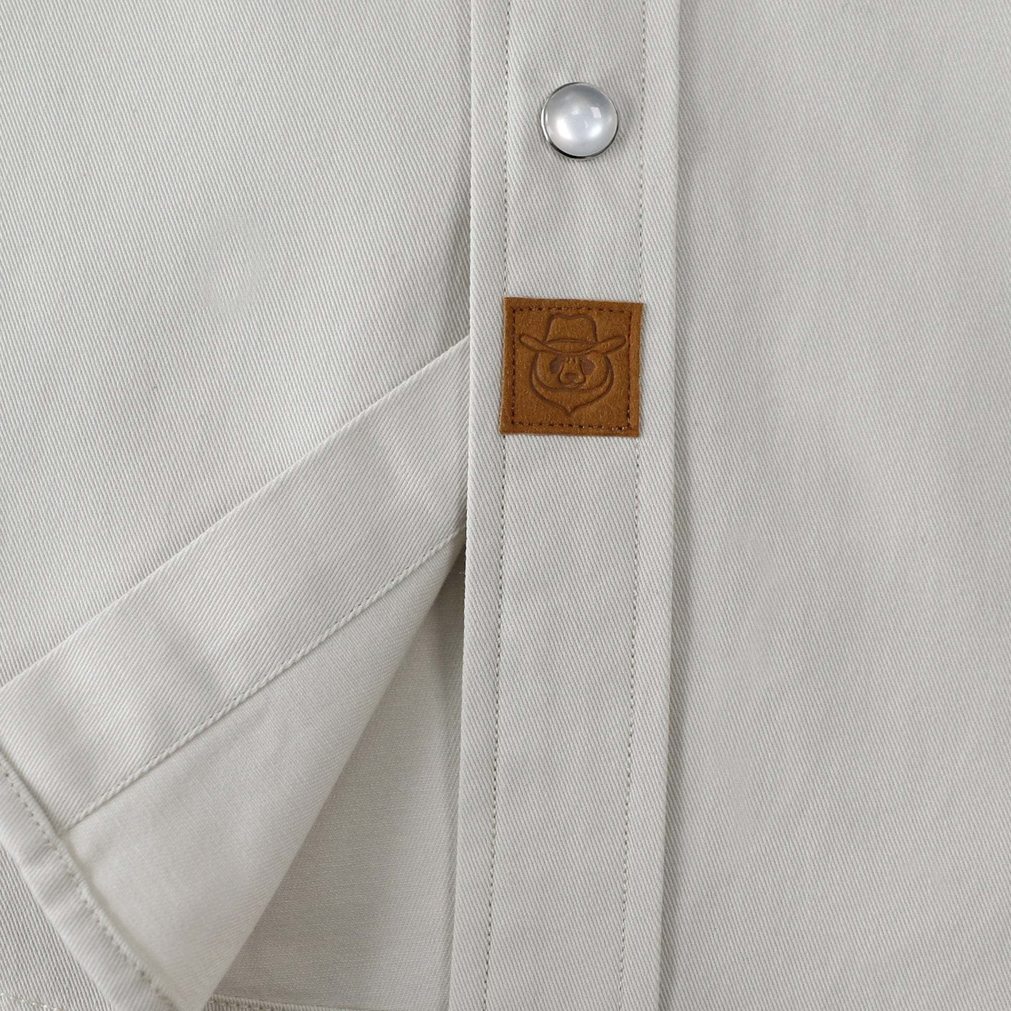 Dubinik? Mens Short Sleeve Work Shirt Snap Button Heavy Cotton#10501