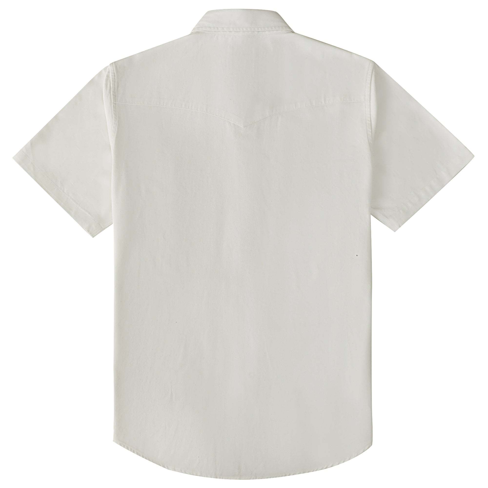 Dubinik? Mens Short Sleeve Work Shirt Snap Button Heavy Cotton#10501