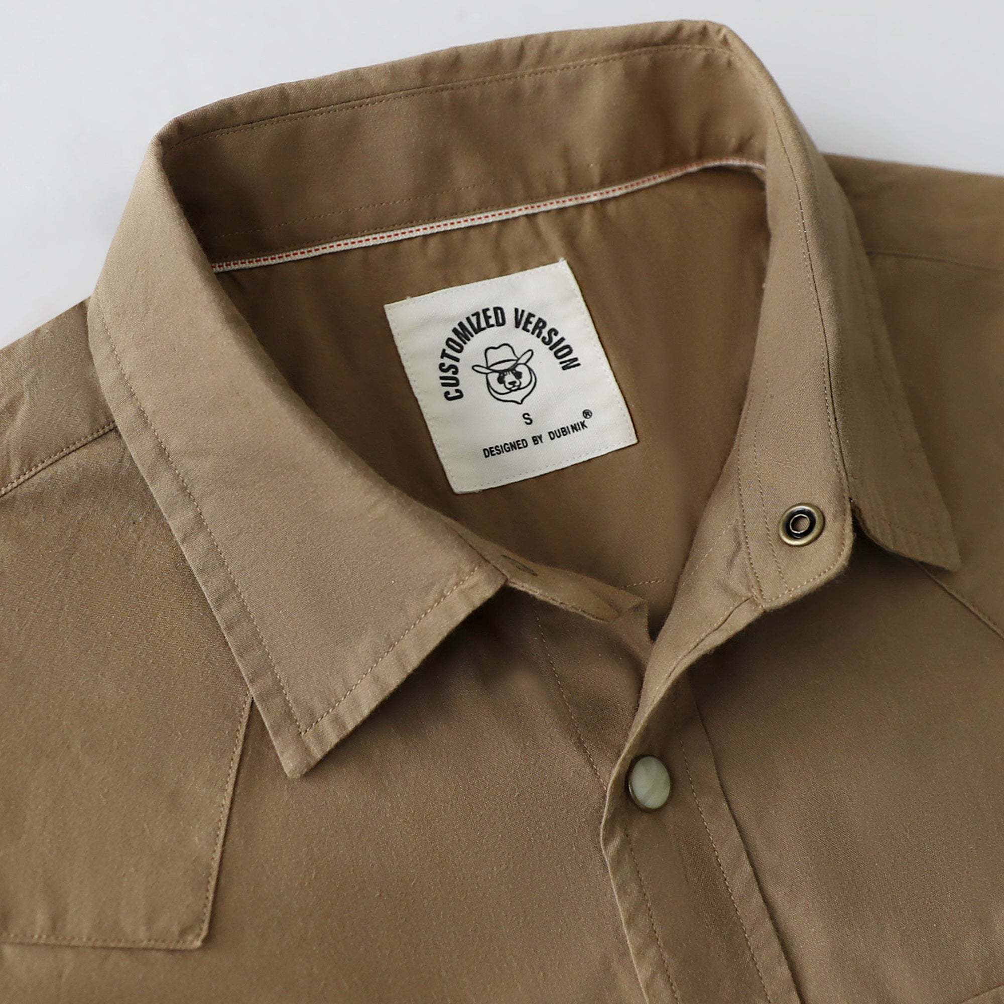 Dubinik? Men's Pearl Snap Sawtooth Pocket Western Plaid Shirt Short Sleeve#47030