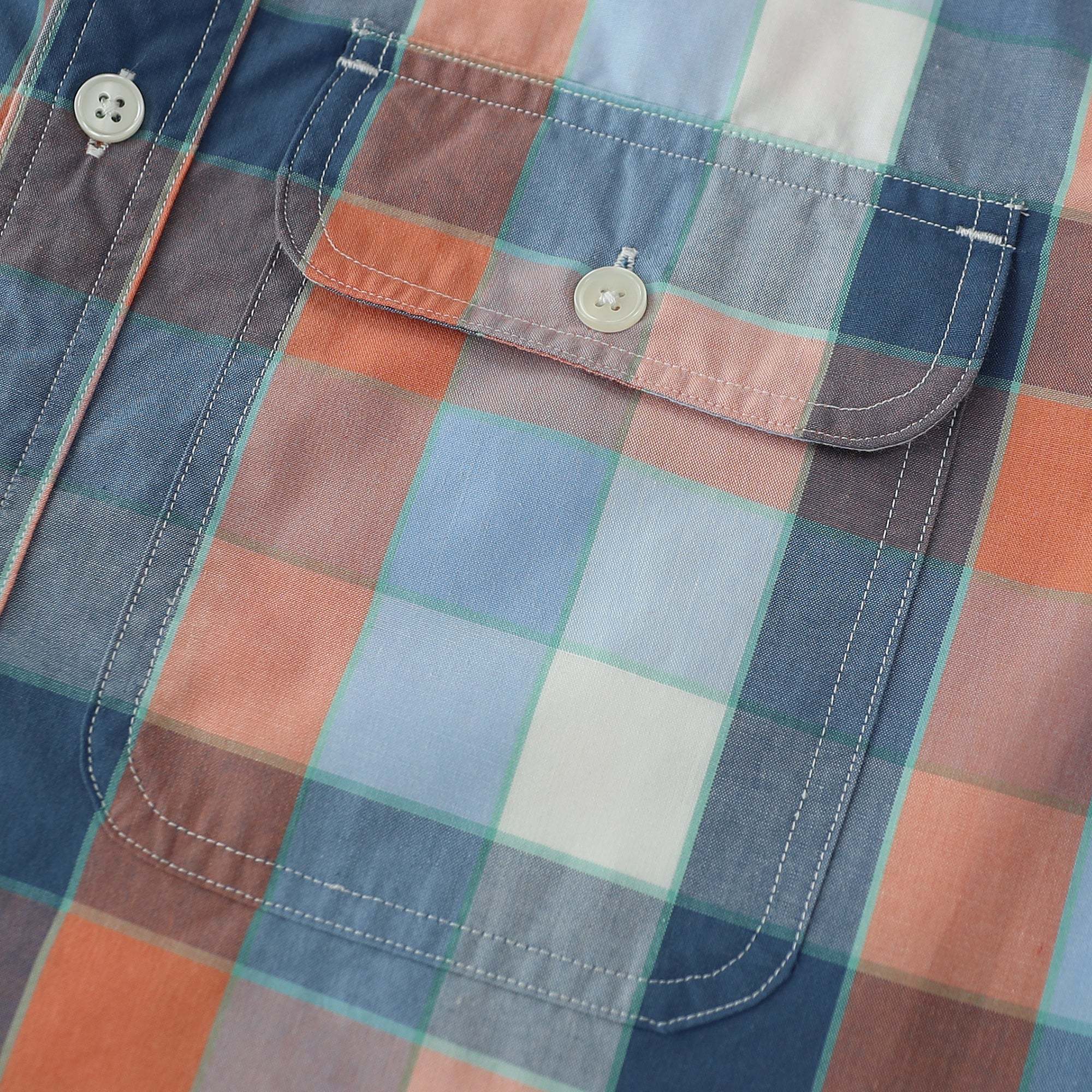 Dubinik? Mens Short Sleeve Button Down Shirts Plaid Casual Regular #49020