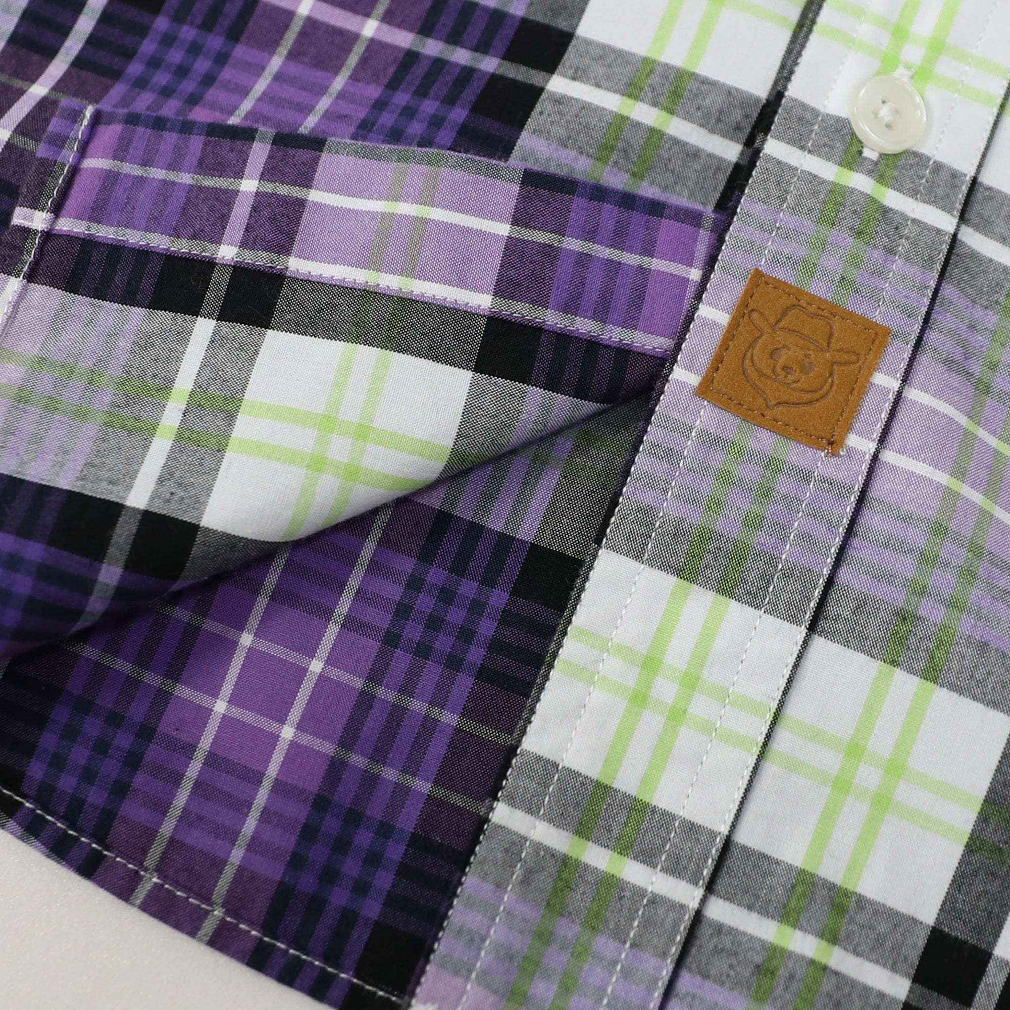 Dubinik? Mens Short Sleeve Button Down Shirts Plaid Casual Regular #49002
