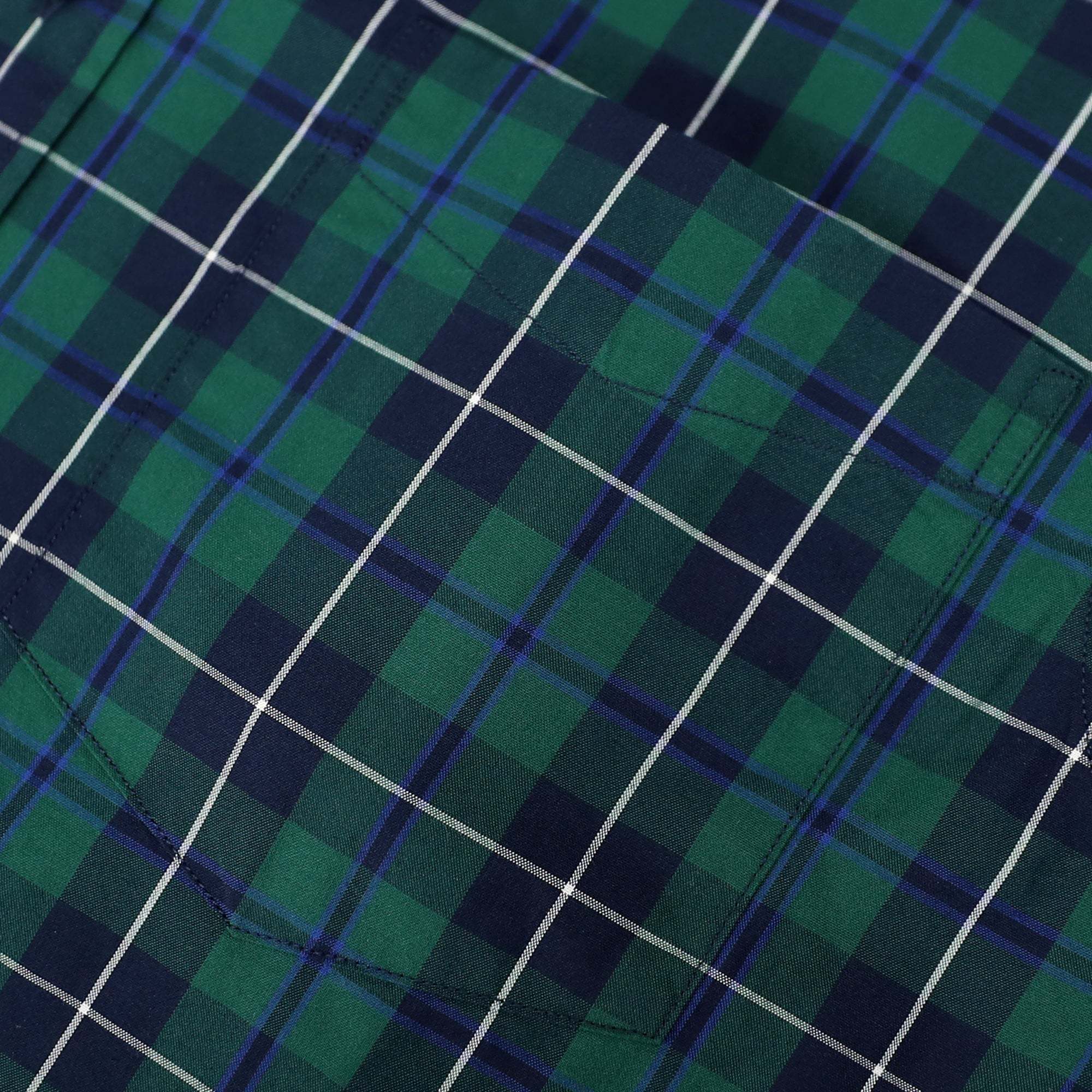 Dubinik? Short Sleeve Button Down Shirts 100% Cotton Plaid Casual Shirt with Pocket #0115