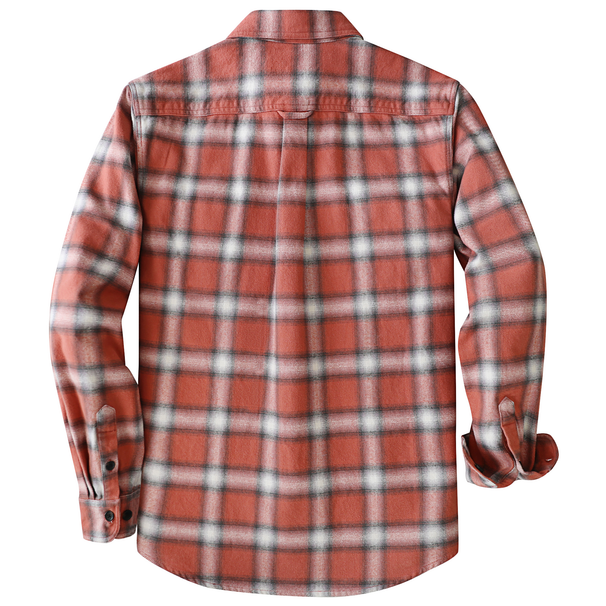 Dubinik® 8.6oz Heavyweight Flannel Shirt for Men Long Sleeve Vintage Work Shirts Casual Cotton Button Down Plaid Overshirt#22215