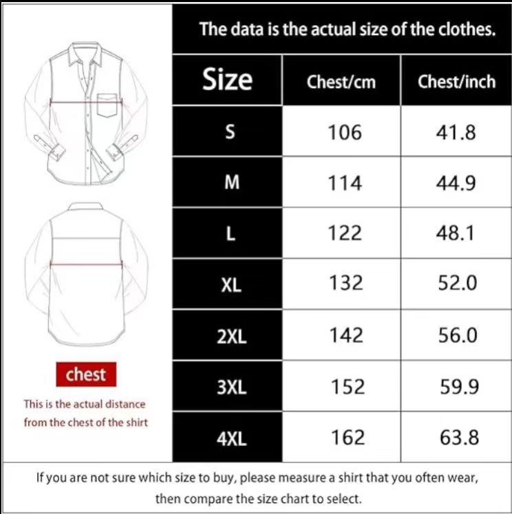 Dubinik® 7.2oz Men's Cotton Long Sleeve Button Down Shirt – Casual Two Pocket Work Shirt#10811