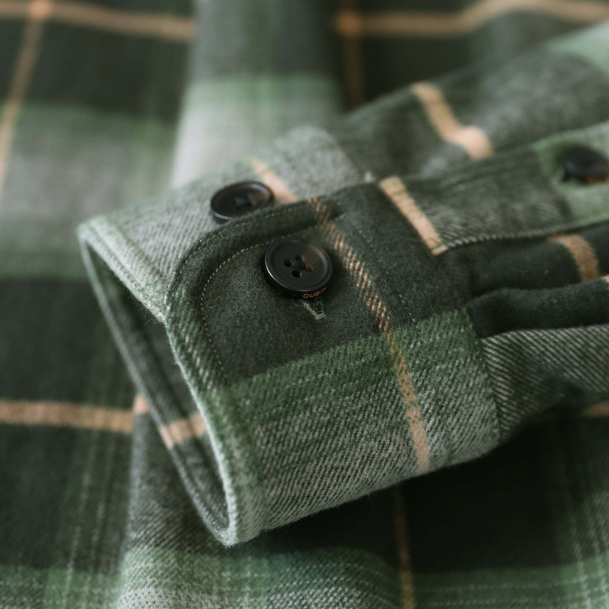 Dubinik® 8.6oz Heavyweight Flannel Shirt for Men Long Sleeve Vintage Work Shirts Casual Cotton Button Down Plaid Overshirt#22206