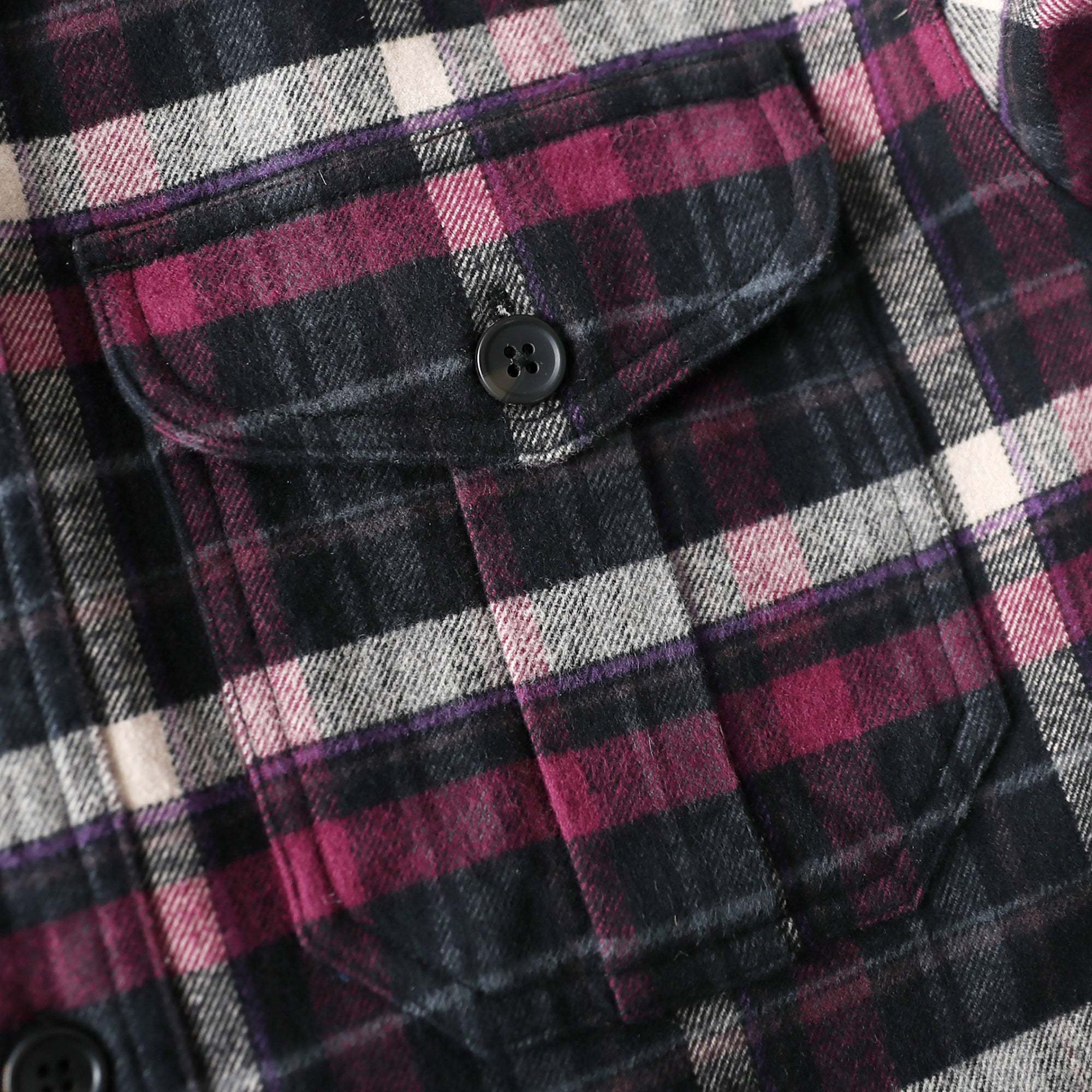 Dubinik® 8.6oz Heavyweight Flannel Shirt for Men Long Sleeve Vintage Work Shirts Casual Cotton Button Down Plaid Overshirt#22216
