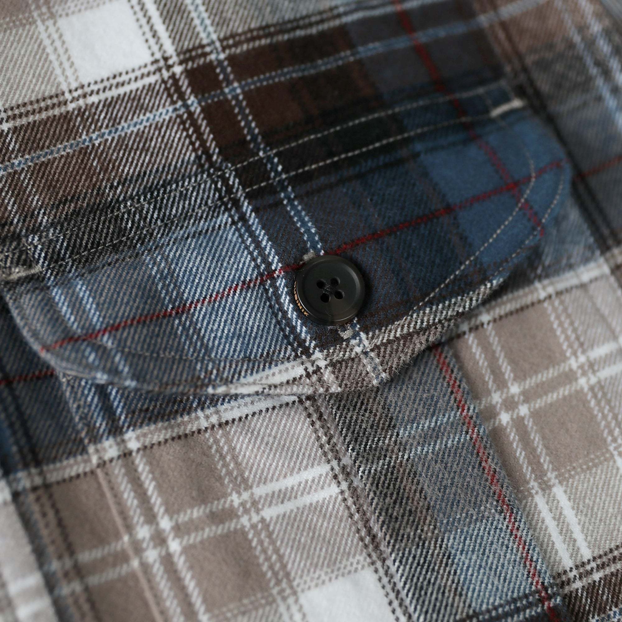 Dubinik® 8.6oz Heavyweight Flannel Shirt for Men Long Sleeve Vintage Work Shirts Casual Cotton Button Down Plaid Overshirt#22210