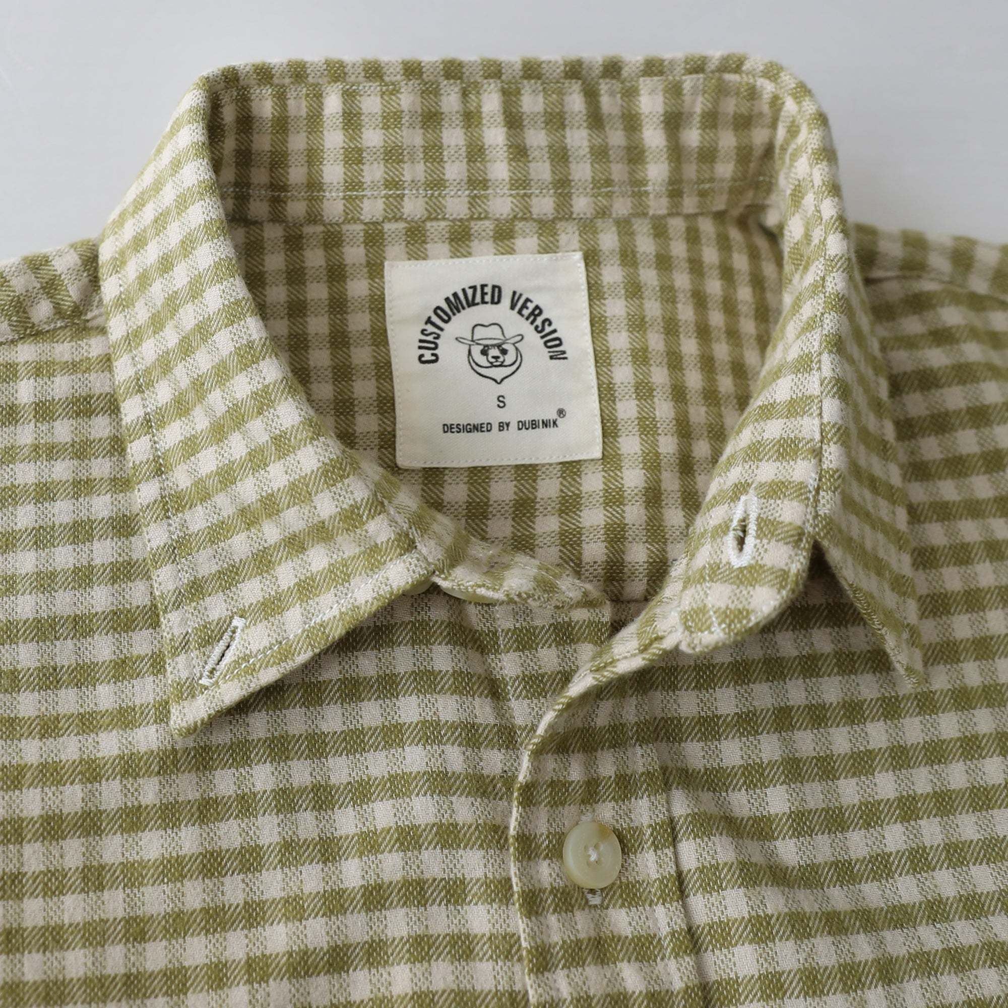 Dubinik® 6oz Flannel Shirt for Men Houndstooth Cotton Button Down Work#104009