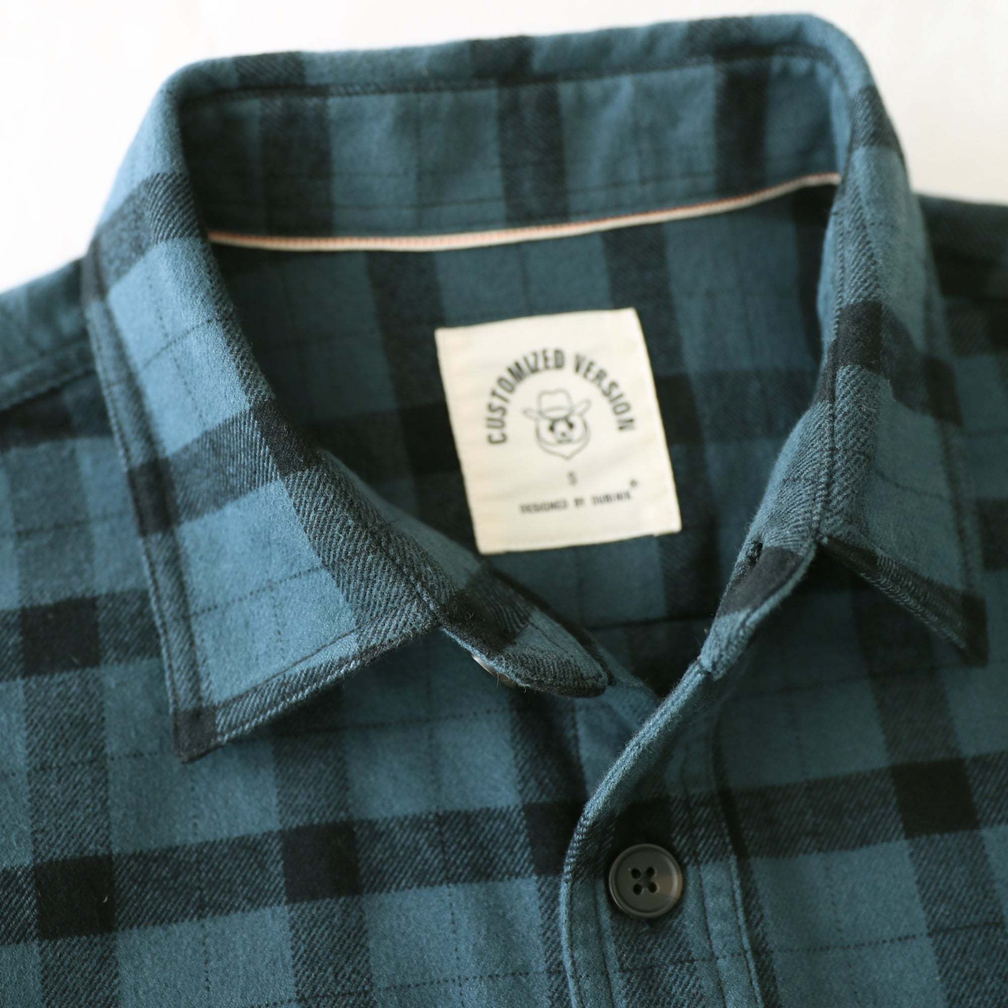 Dubinik® 8.6oz Heavyweight Flannel Shirt for Men Long Sleeve Vintage Work Shirts Casual Cotton Button Down Plaid Overshirt#22201