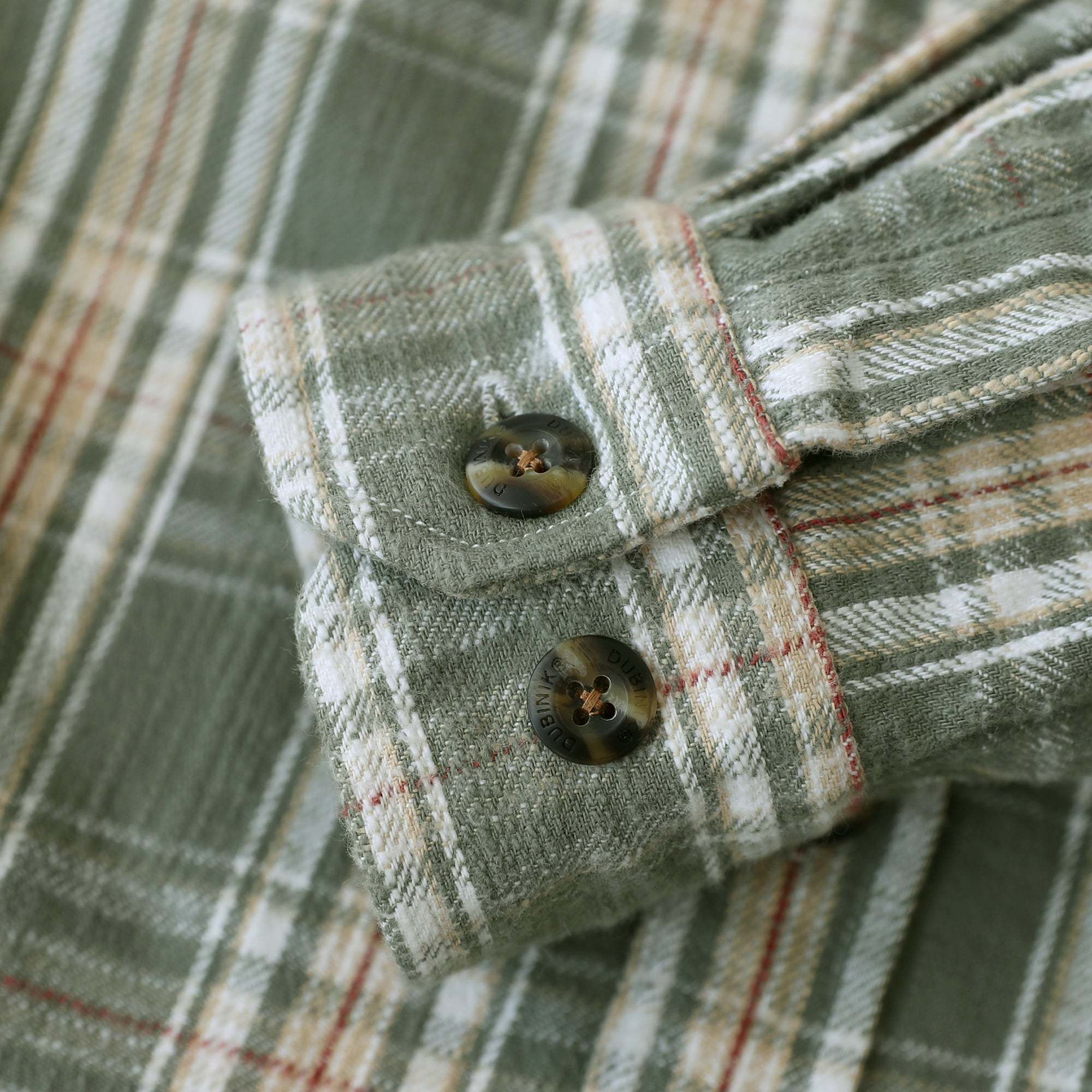 Dubinik® 9.7oz Heavyweight Flannel Shirt for Men Long Sleeve Cotton Plaid#22407