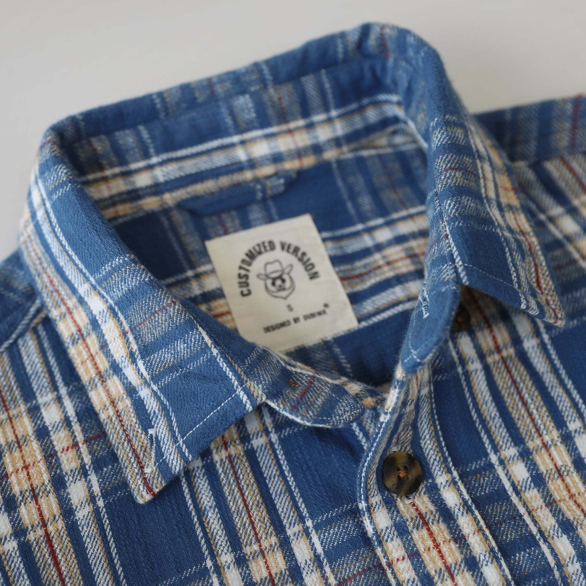Dubinik® 9.7oz Heavyweight Flannel Shirt for Men Long Sleeve Cotton Plaid#22406