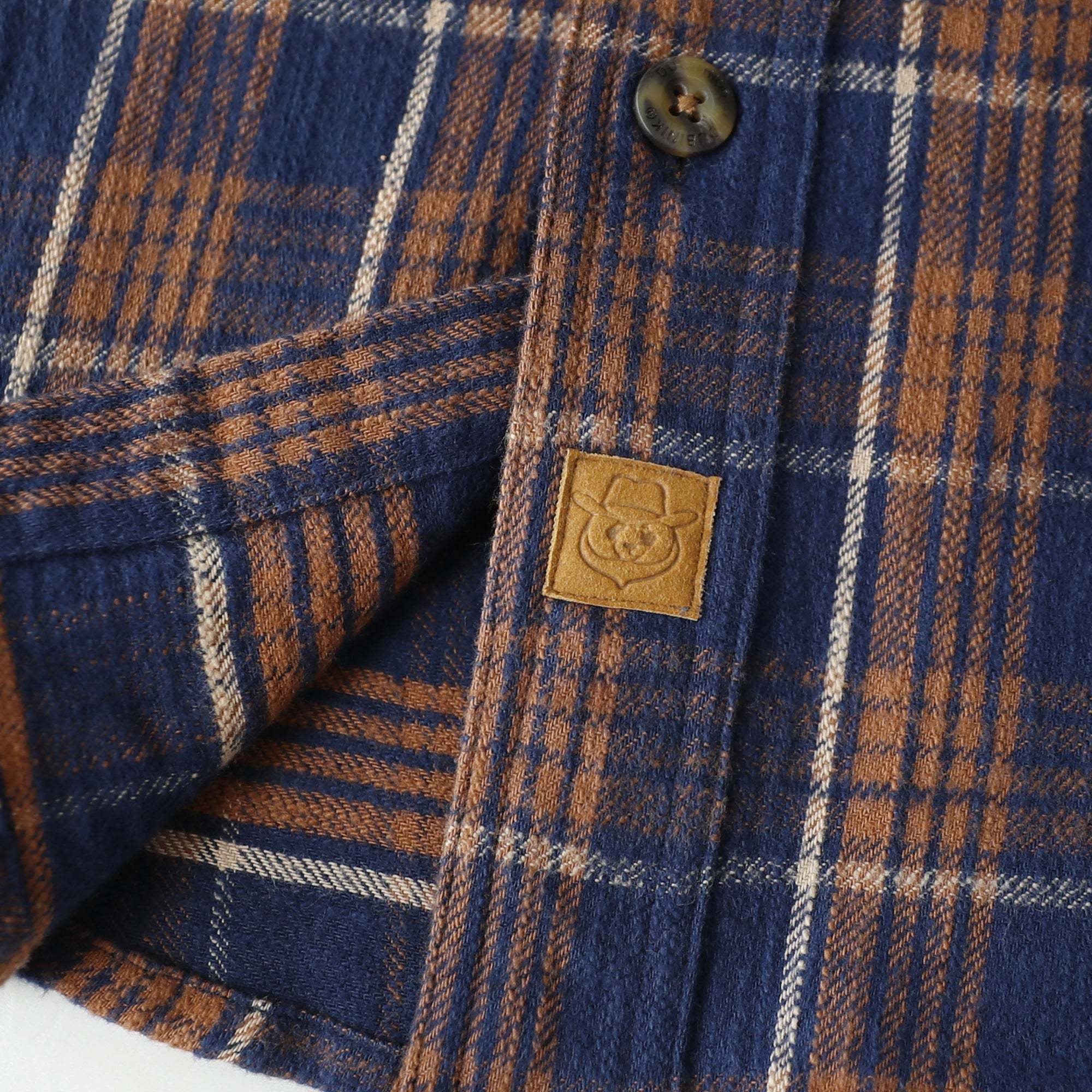 Dubinik® 9.7oz Heavyweight Flannel Shirt for Men Long Sleeve Cotton Plaid#22411