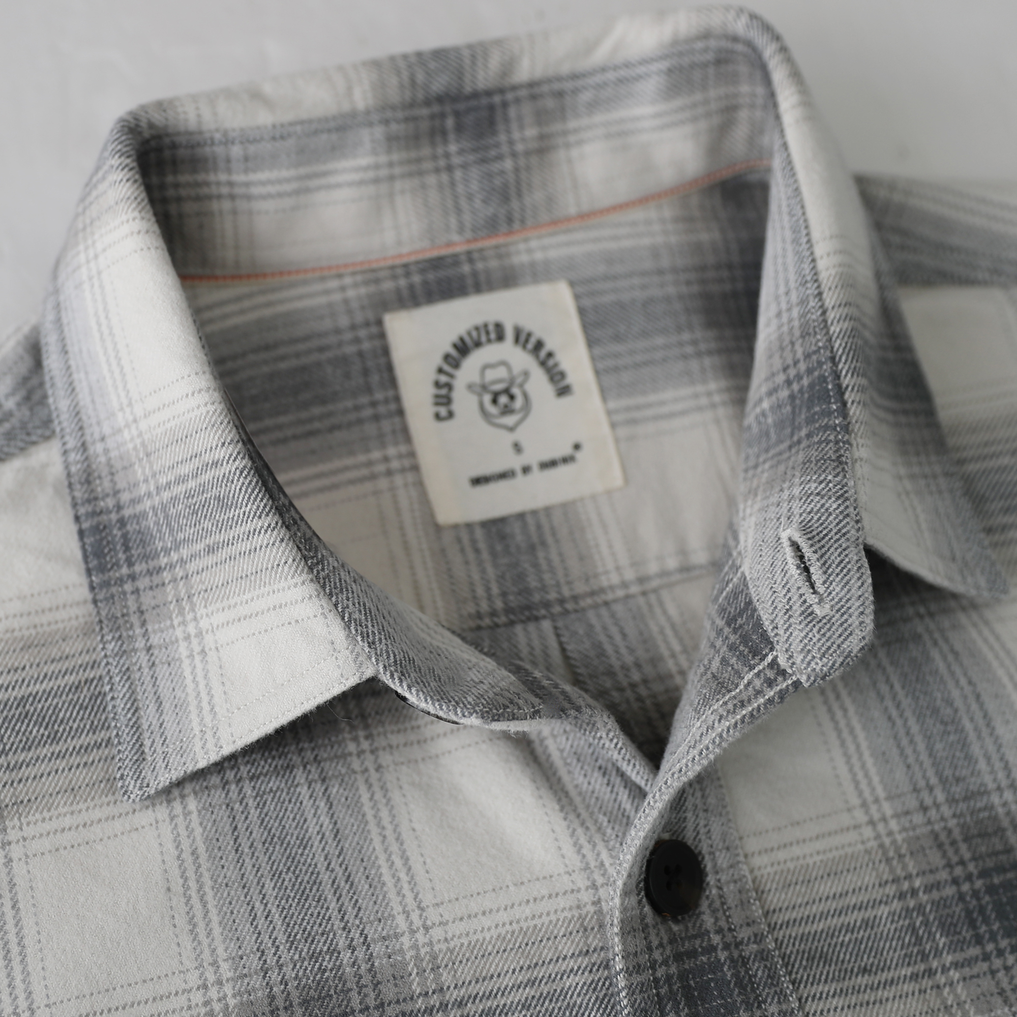 Dubinik® 8.6oz Heavyweight Flannel Shirt for Men Long Sleeve Vintage Work Shirts Casual Cotton Button Down Plaid Overshirt#22207