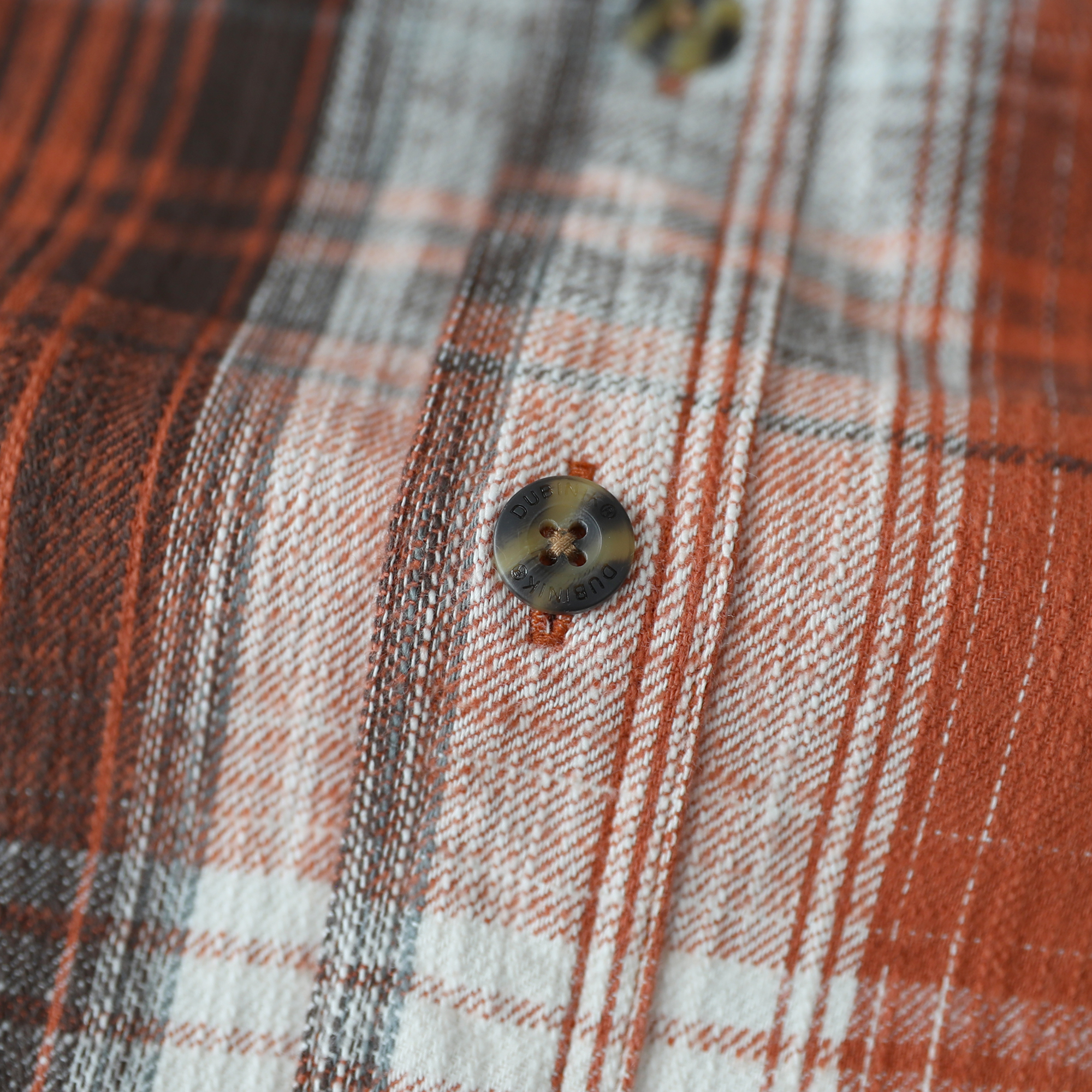 Dubinik® 9.7oz Heavyweight Flannel Shirt for Men Long Sleeve Cotton Plaid#22414