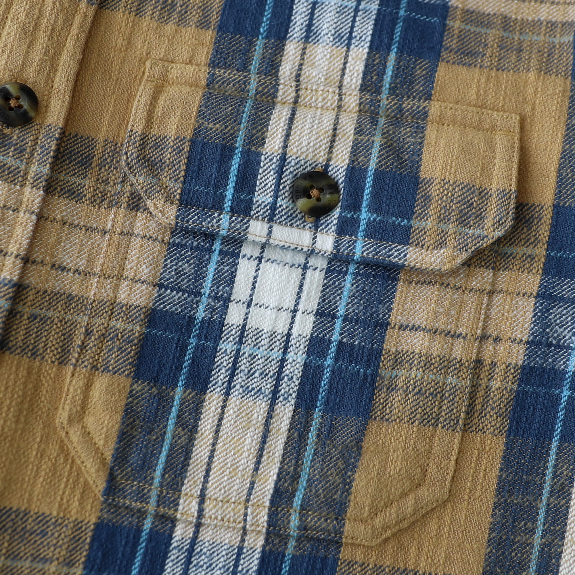 Dubinik® 9.7oz Heavyweight Flannel Shirt for Men Long Sleeve Cotton Plaid#22401