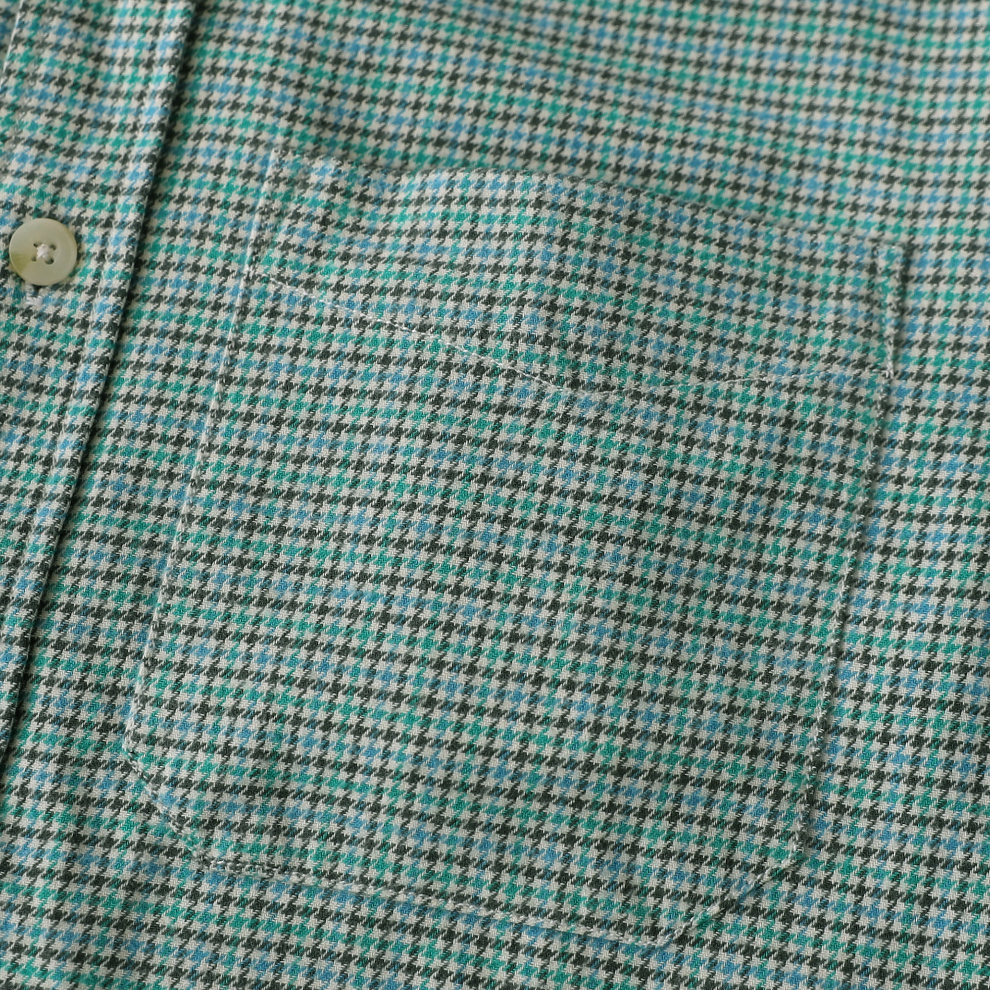 Dubinik® 6oz Flannel Shirt for Men Houndstooth Cotton Button Down Work#104006
