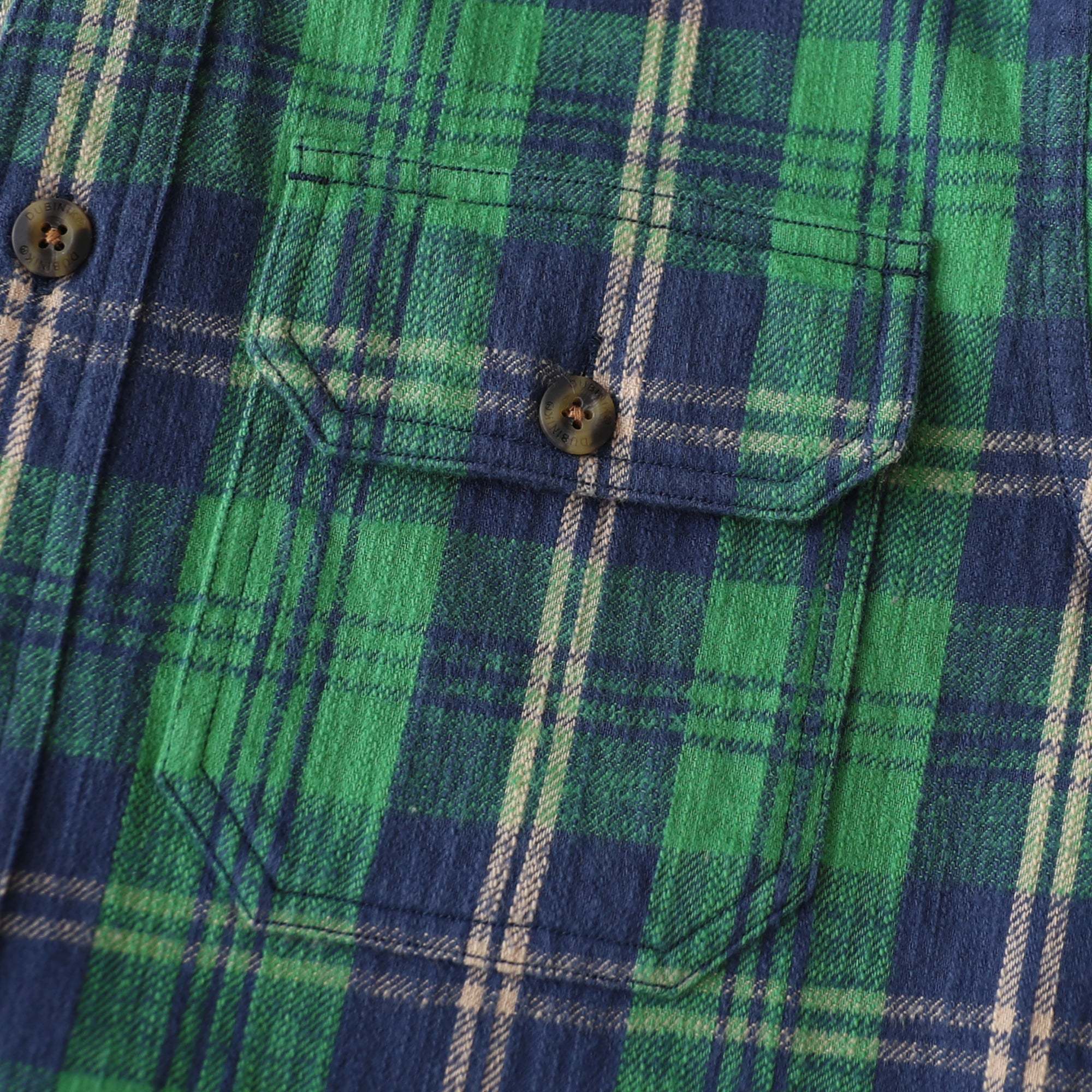 Dubinik® 9.7oz Heavyweight Flannel Shirt for Men Long Sleeve Cotton Plaid#22409