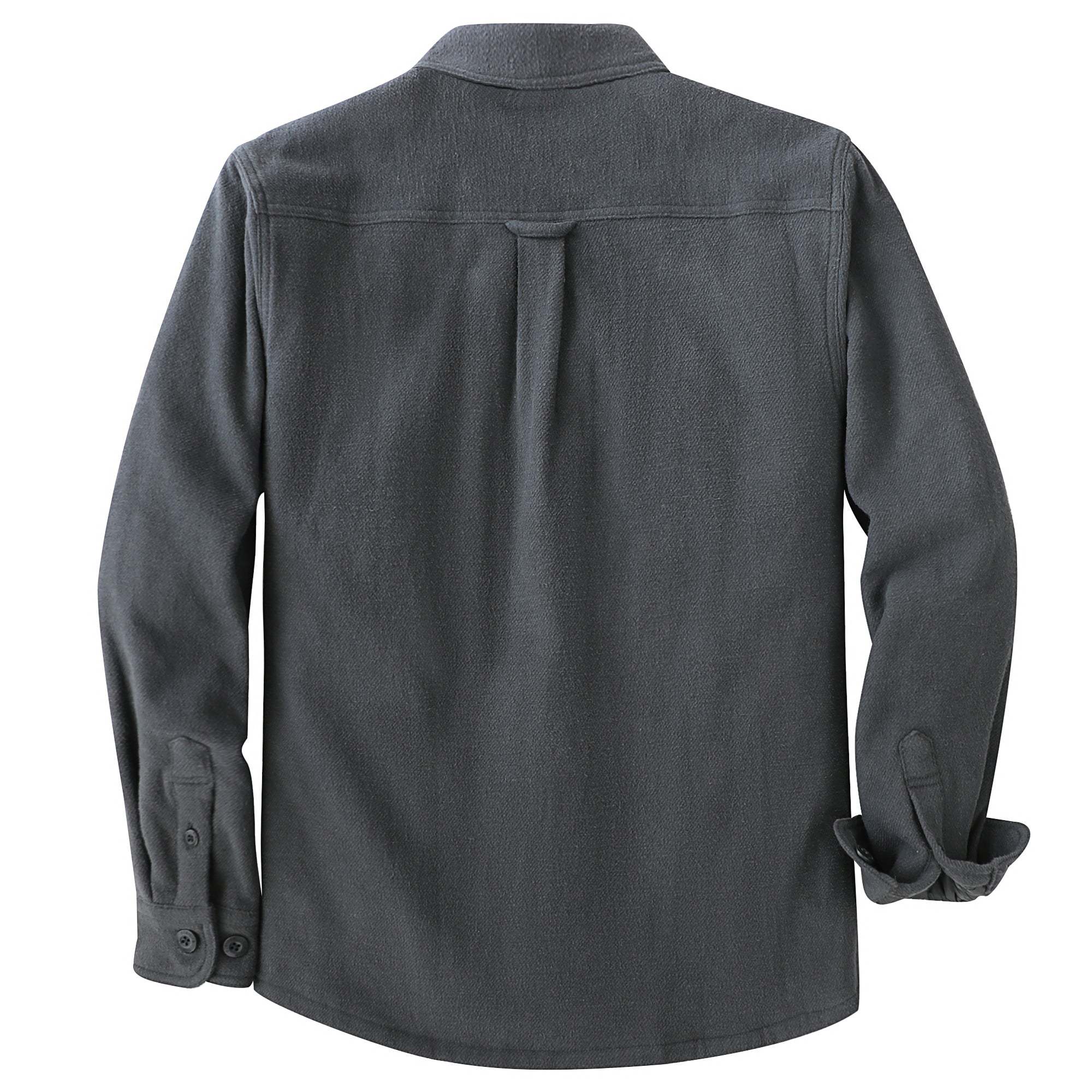 Dubinik® 10.8 oz Flannel Jacket for Men, Casual Warm Long Sleeve Outer Shirt#30106
