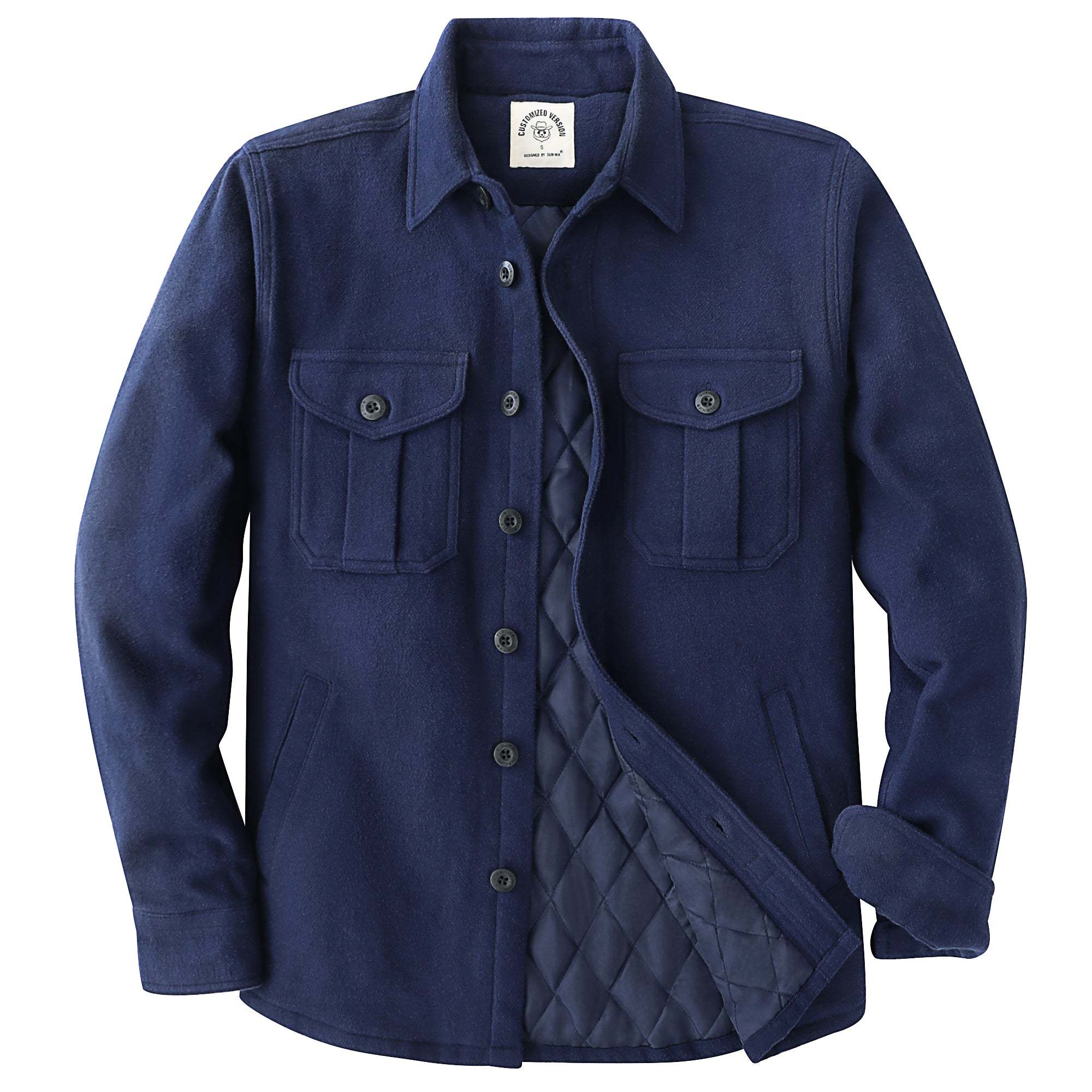 Dubinik® 10.8 oz Flannel Jacket for Men, Casual Warm Long Sleeve Outer Shirt#30102
