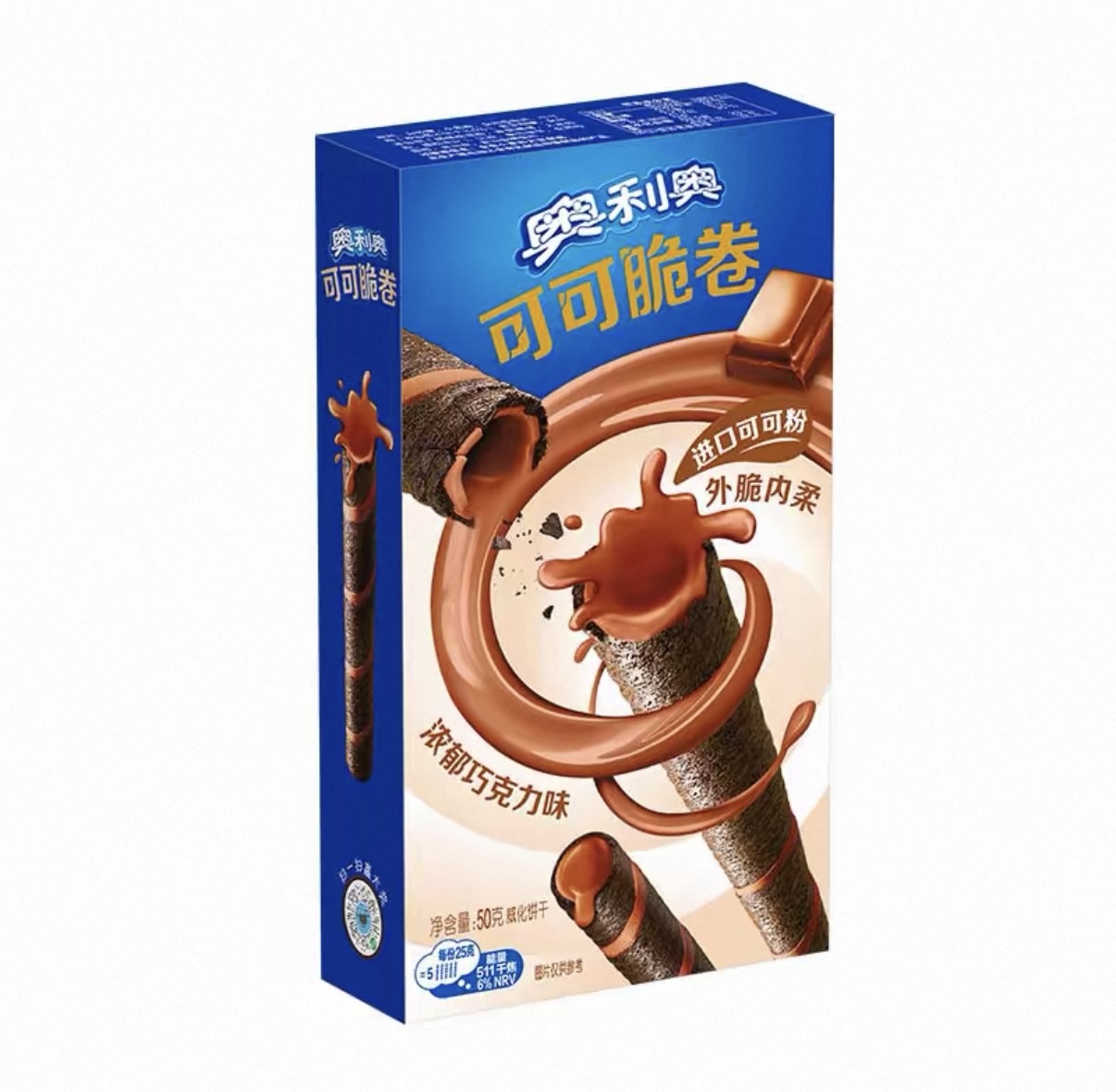 Rouleau de chocolat Oreo 50 g, saveur chocolat, NONG ZHIFU FOOD (HANGZHOU) CO., LTD, Rouleau de chocolat Oreo 50 g, saveur chocolat