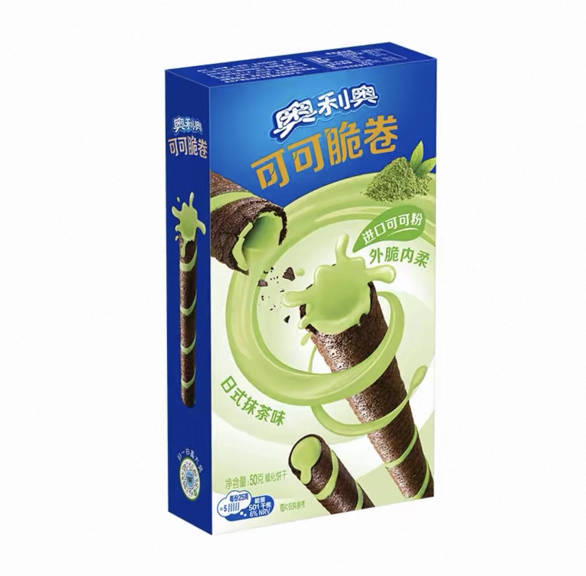 Oreo chocolate roll  macha flavor 50g,NONG ZHIFU FOOD(HANGZHOU) CO., LTD,Oreo chocolate roll  macha flavor 50g
