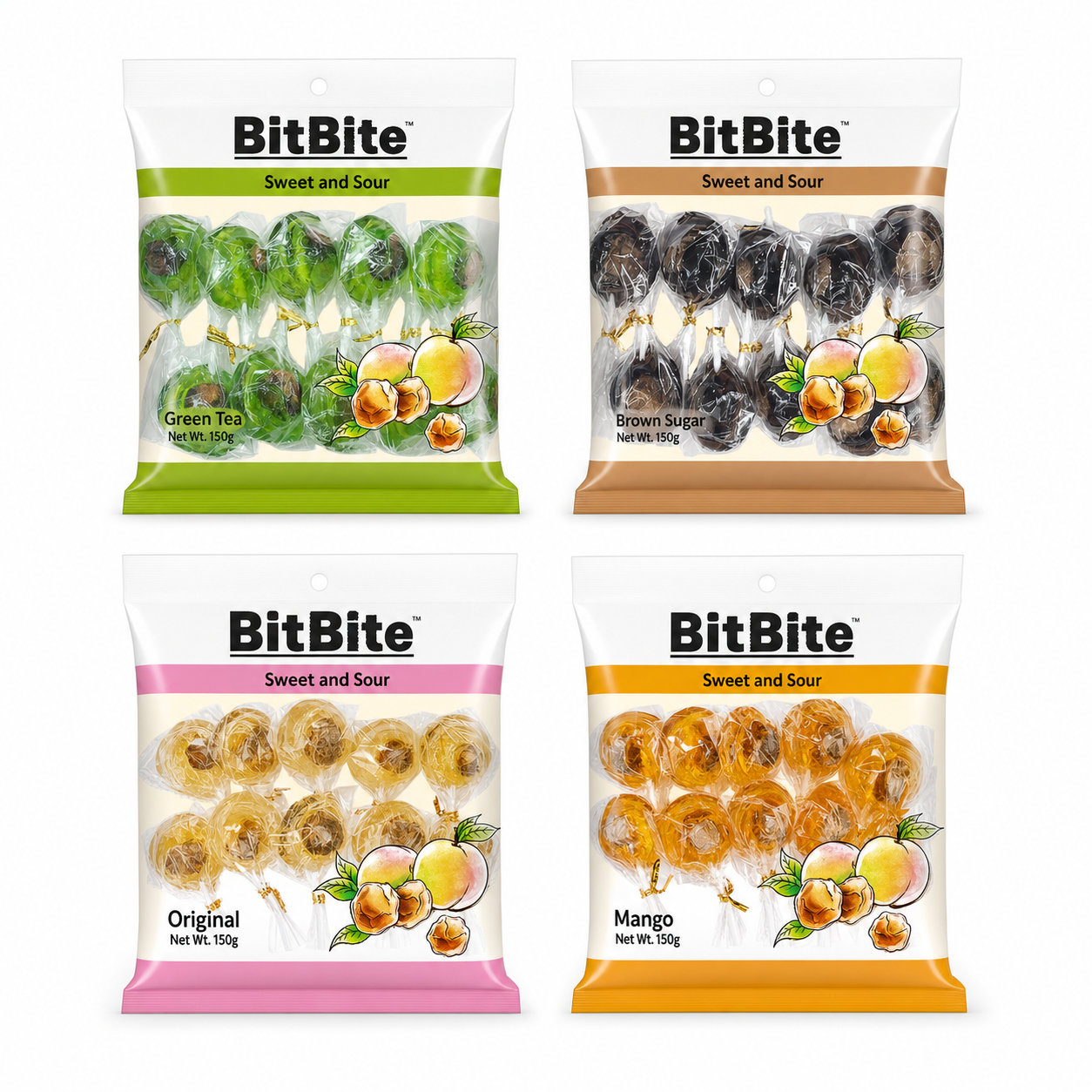 Piruleta rellena de ciruela Jiajian 150 g, NONG ZHIFU FOOD (HANGZHOU) CO., LTD, Malvavisco con centro relleno de nube 65 g