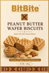 BitBite Peanut Butter Wafer Biscuits 48g,NONG ZHIFU FOOD(HANGZHOU) CO., LTD,BitBite Peanut Butter Wafer Biscuits 48g