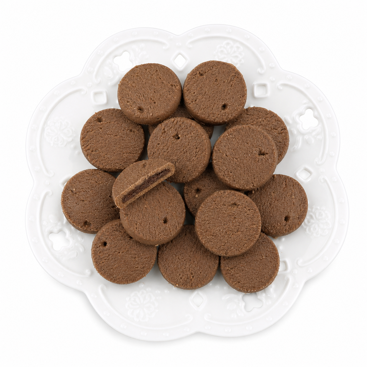 Sandwich Biscuit Cocoa Flavor,NONG ZHIFU FOOD(HANGZHOU) CO., LTD,Sandwich Biscuit Cocoa Flavor