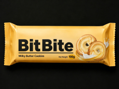 Biscotti al burro e latte Bitbite 100g, NONG ZHIFU FOOD (HANGZHOU) CO., LTD, Biscotti al burro e latte Bitbite 100g